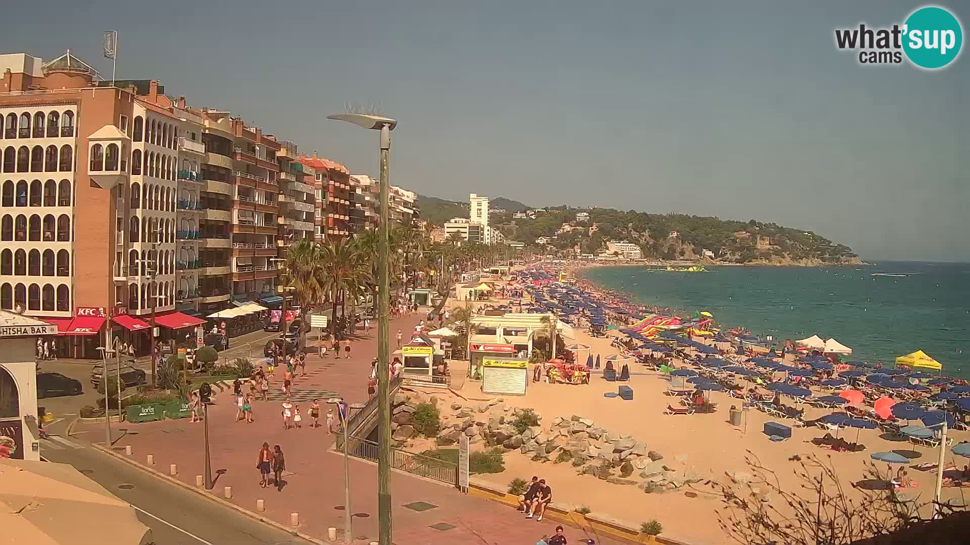 Web kamera Lloret de Mar – plaža