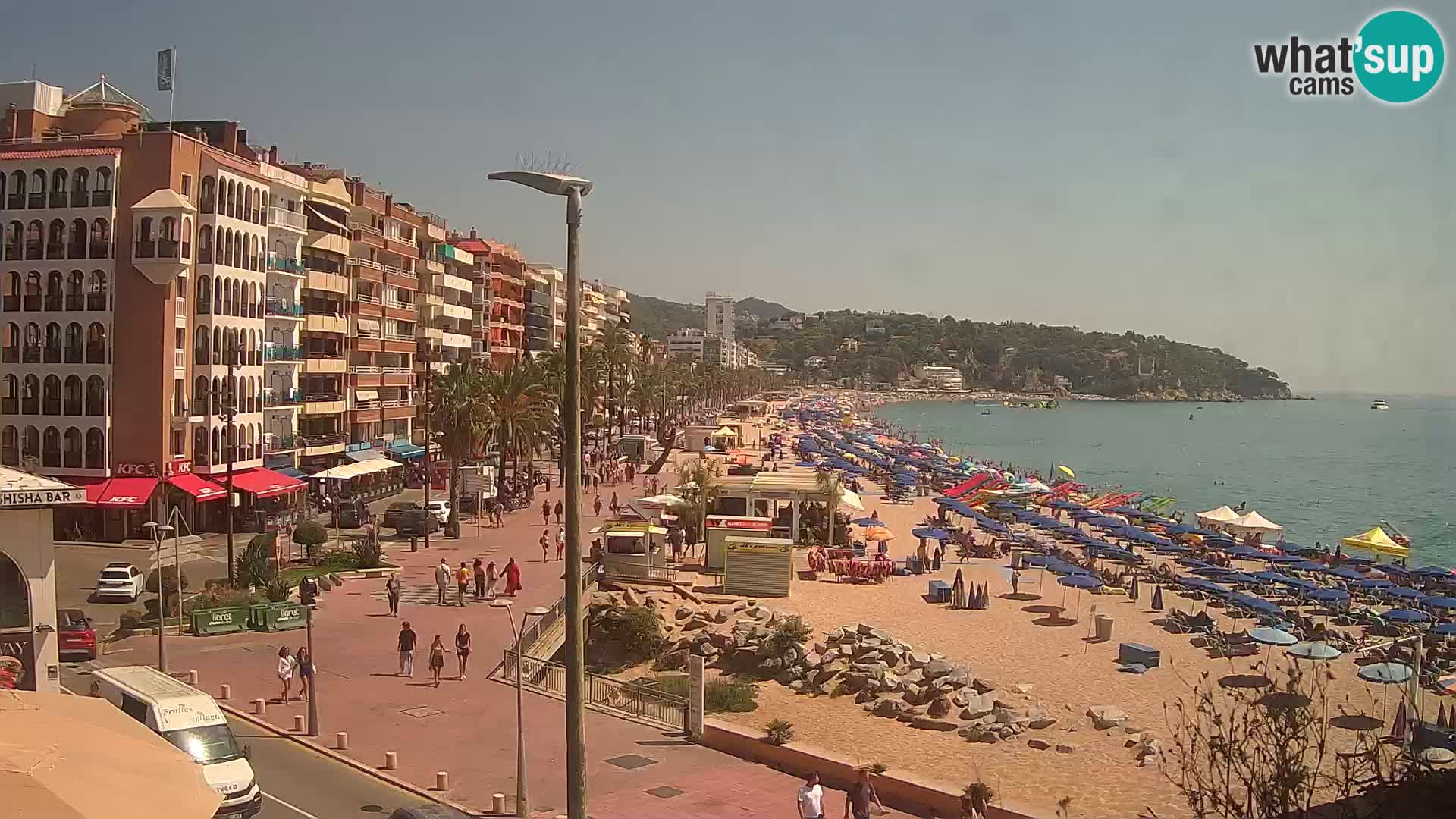 Webcam Lloret de Mar – the main beach – – Costa Brava – Spain