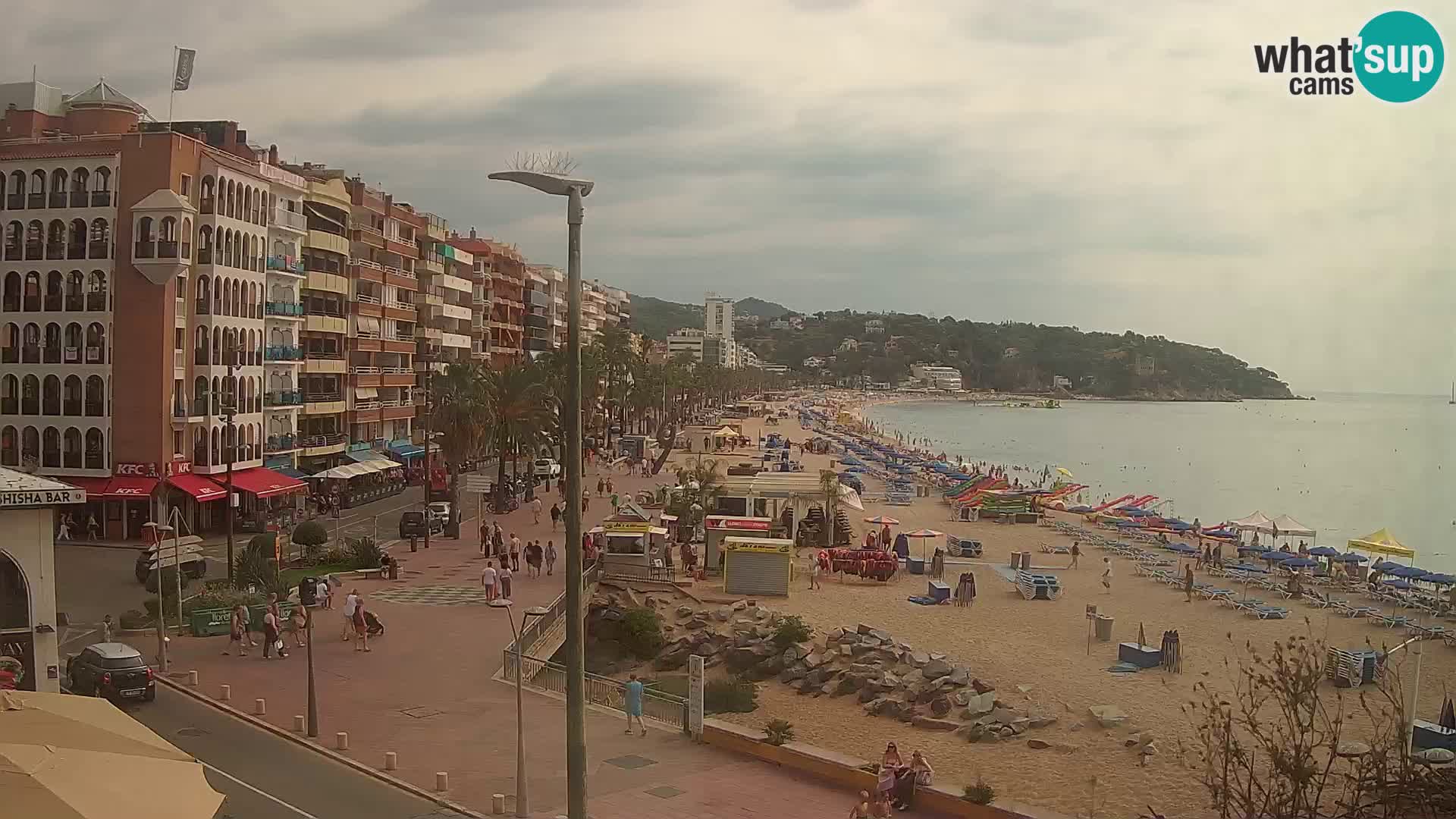 Webcam Lloret de Mar – the main beach – – Costa Brava – Spain