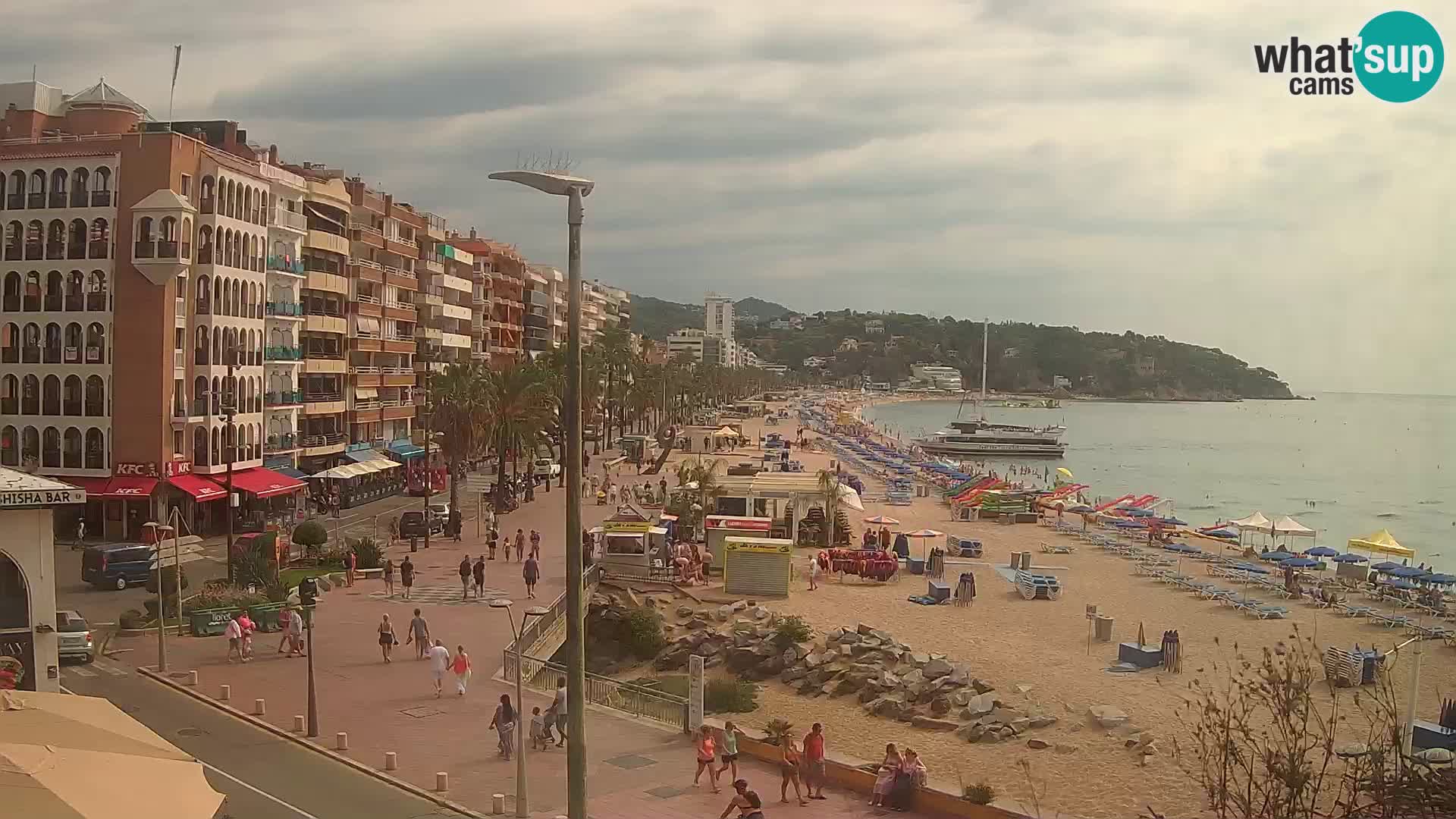 Webcam Lloret de Mar – the main beach – – Costa Brava – Spain