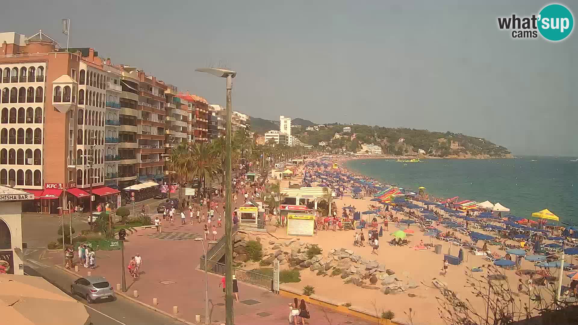 Webcam Lloret de Mar – the main beach – – Costa Brava – Spain