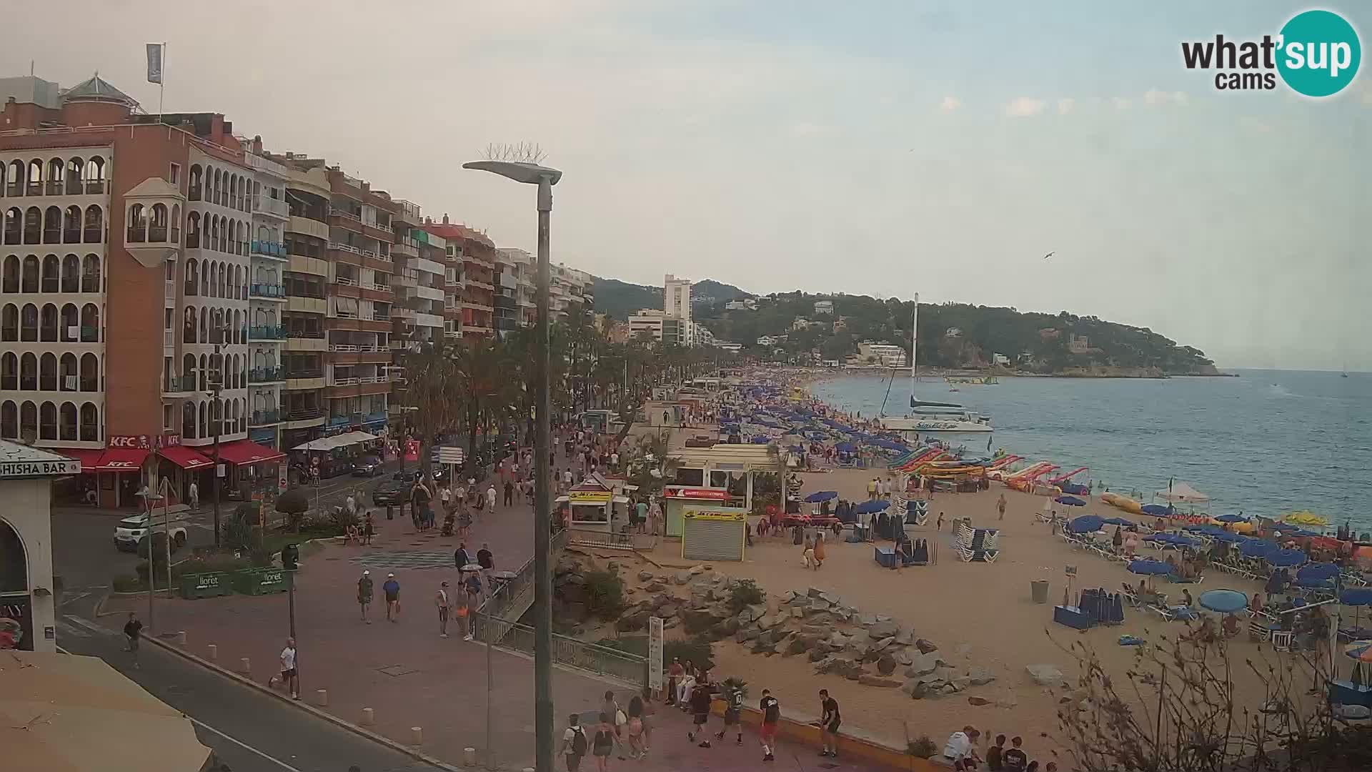 Webcam Lloret de Mar – the main beach – – Costa Brava – Spain