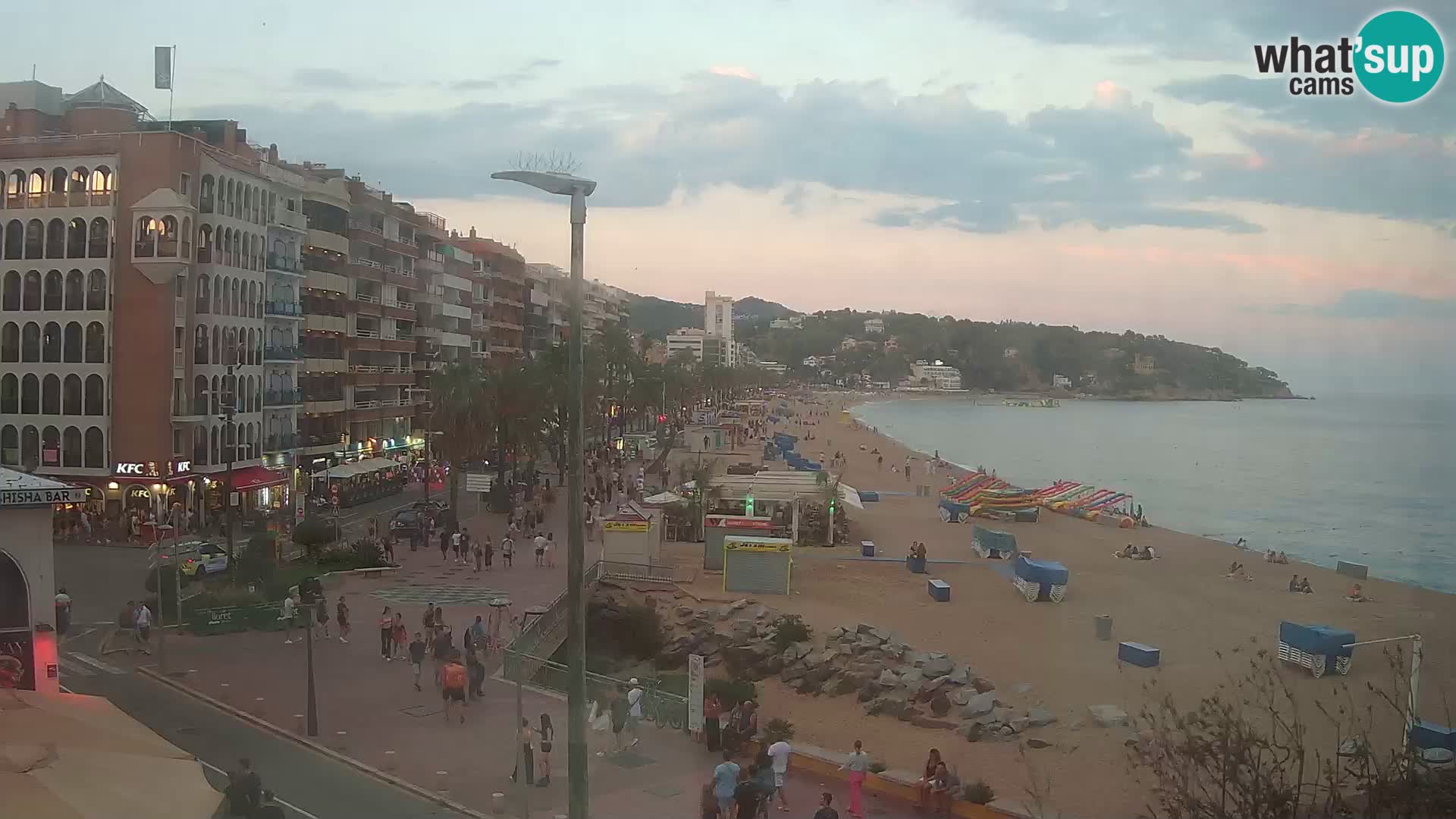 Webcam Lloret de Mar – the main beach – – Costa Brava – Spain