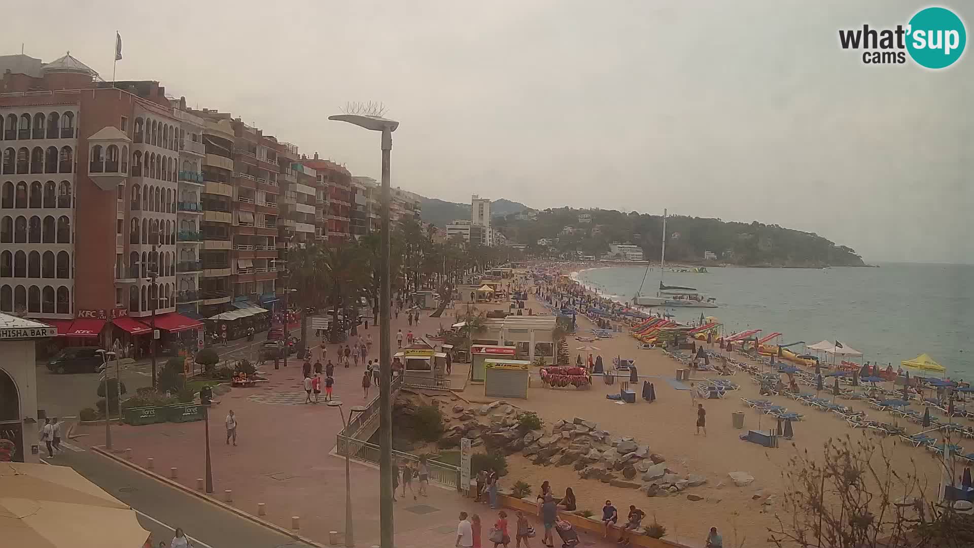 Webcam Lloret de Mar – the main beach – – Costa Brava – Spain