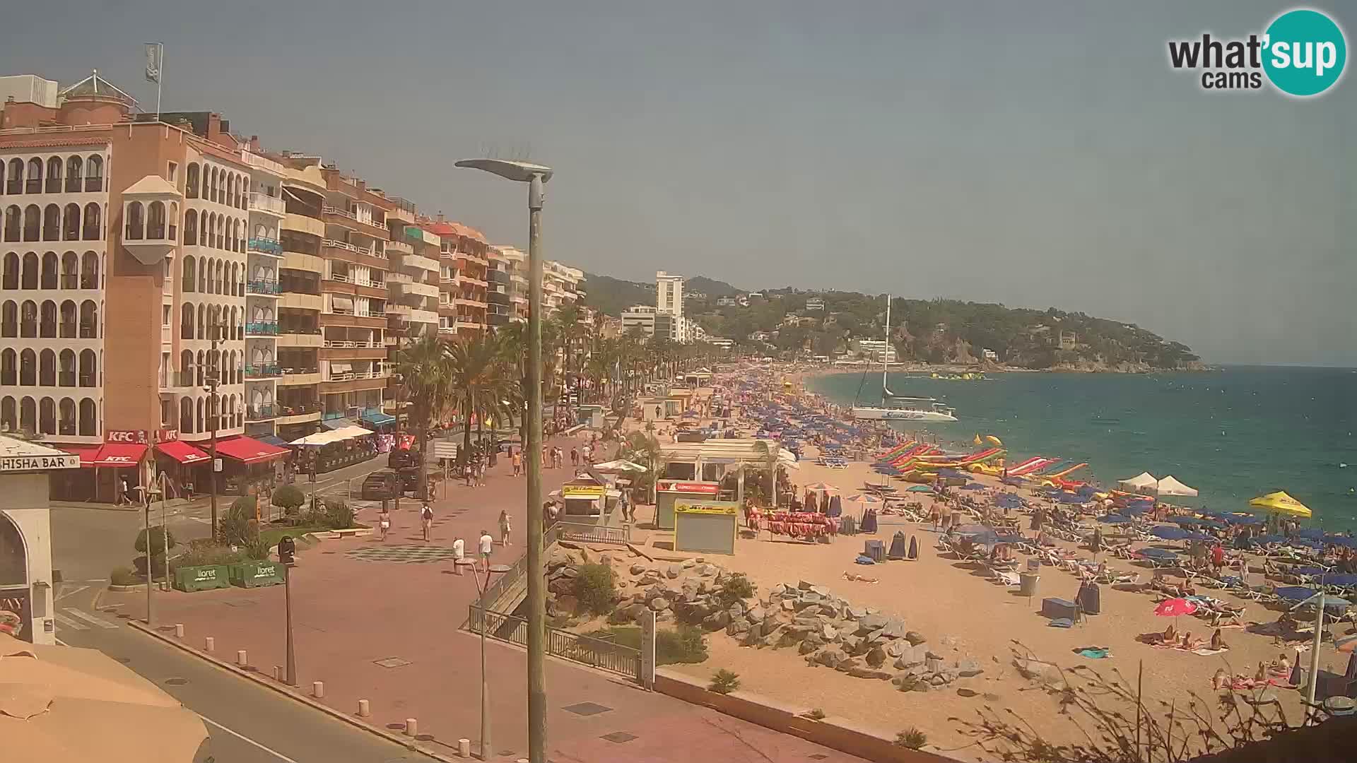 Webcam Lloret de Mar – the main beach – – Costa Brava – Spain