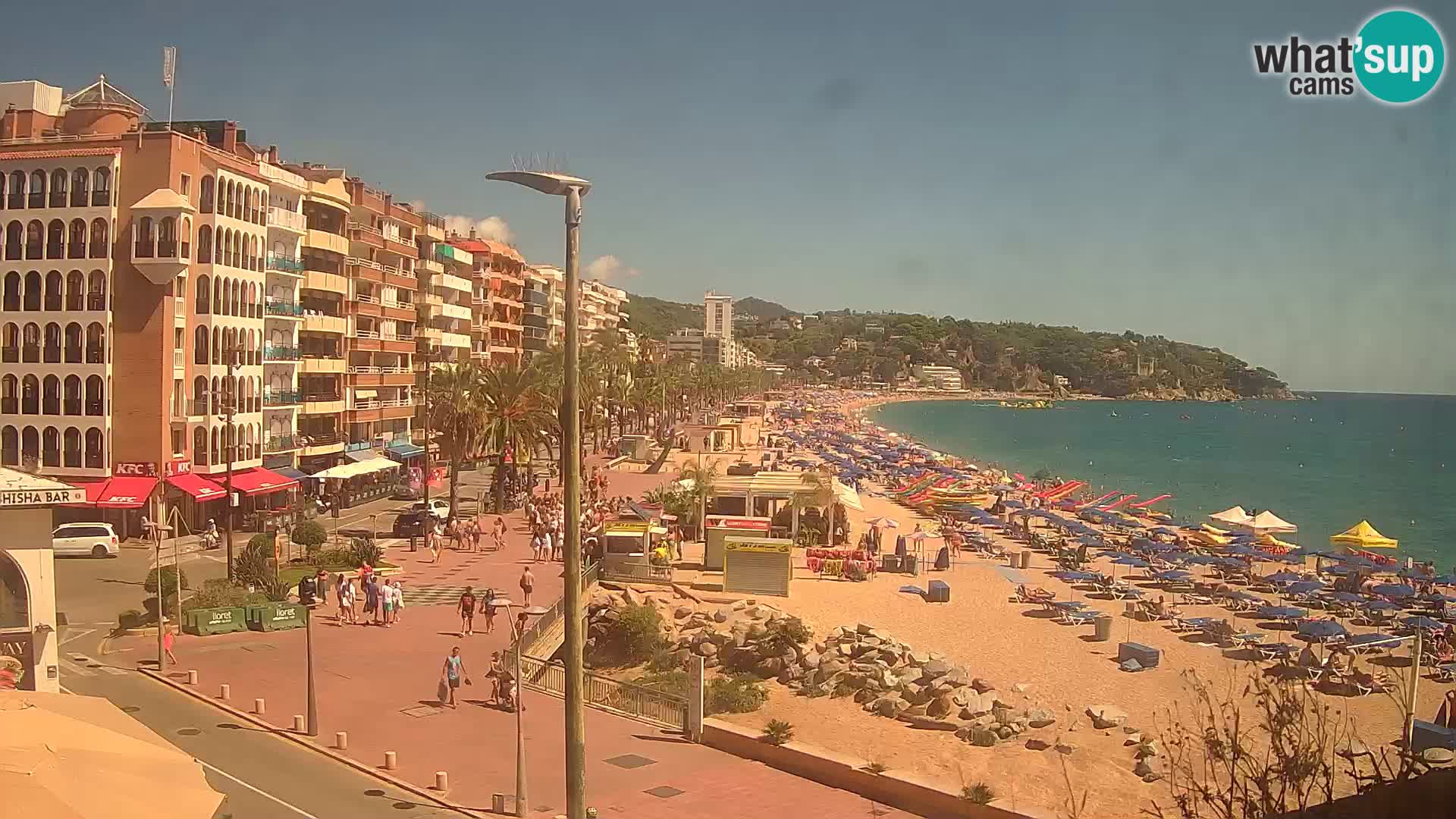 Webcam Lloret de Mar – the main beach – – Costa Brava – Spain