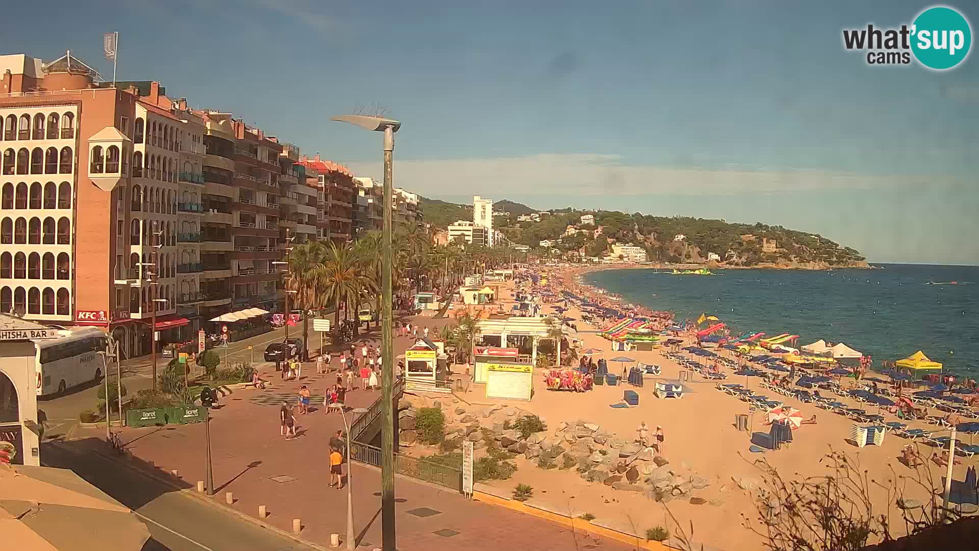 Webcam Lloret de Mar – the main beach – – Costa Brava – Spain