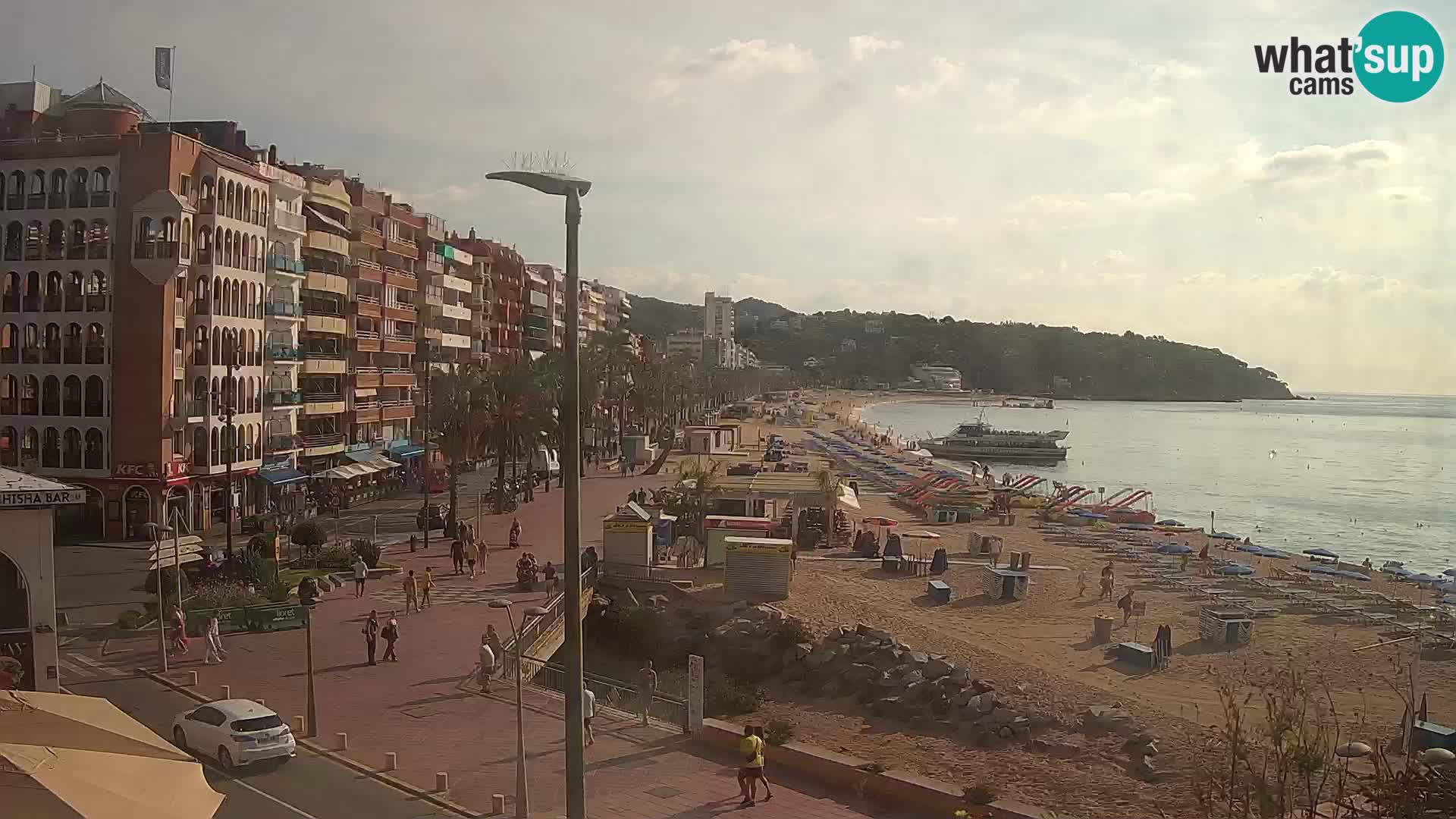 Webcam Lloret de Mar – the main beach – – Costa Brava – Spain