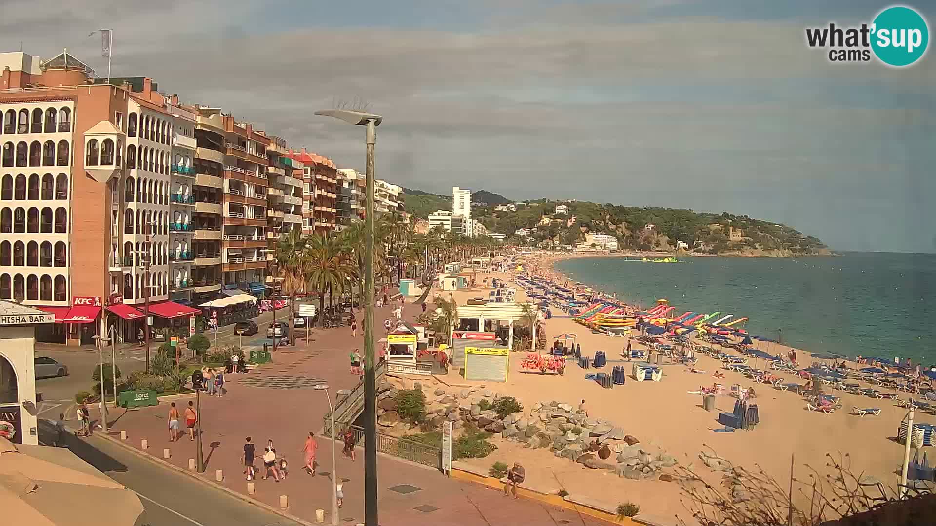 Web kamera Lloret de Mar – plaža