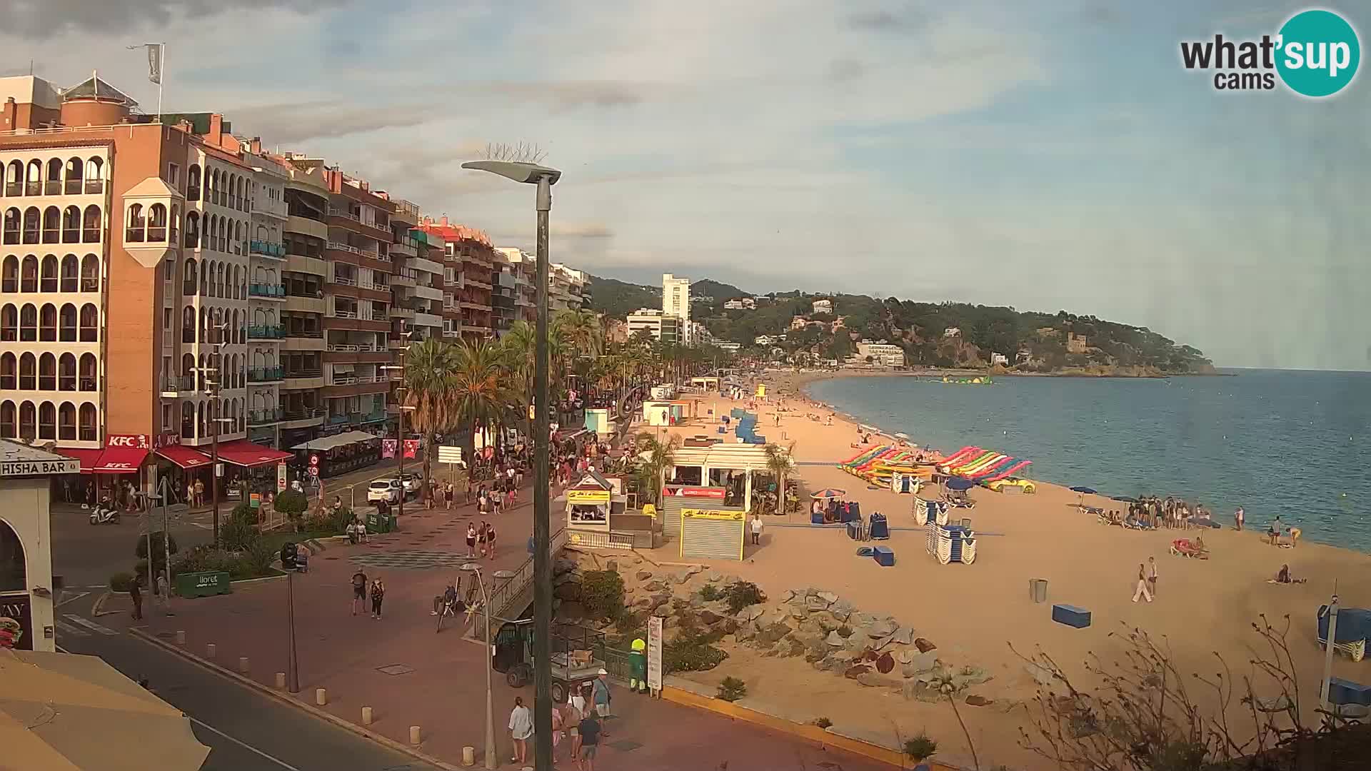 Web kamera Lloret de Mar – plaža