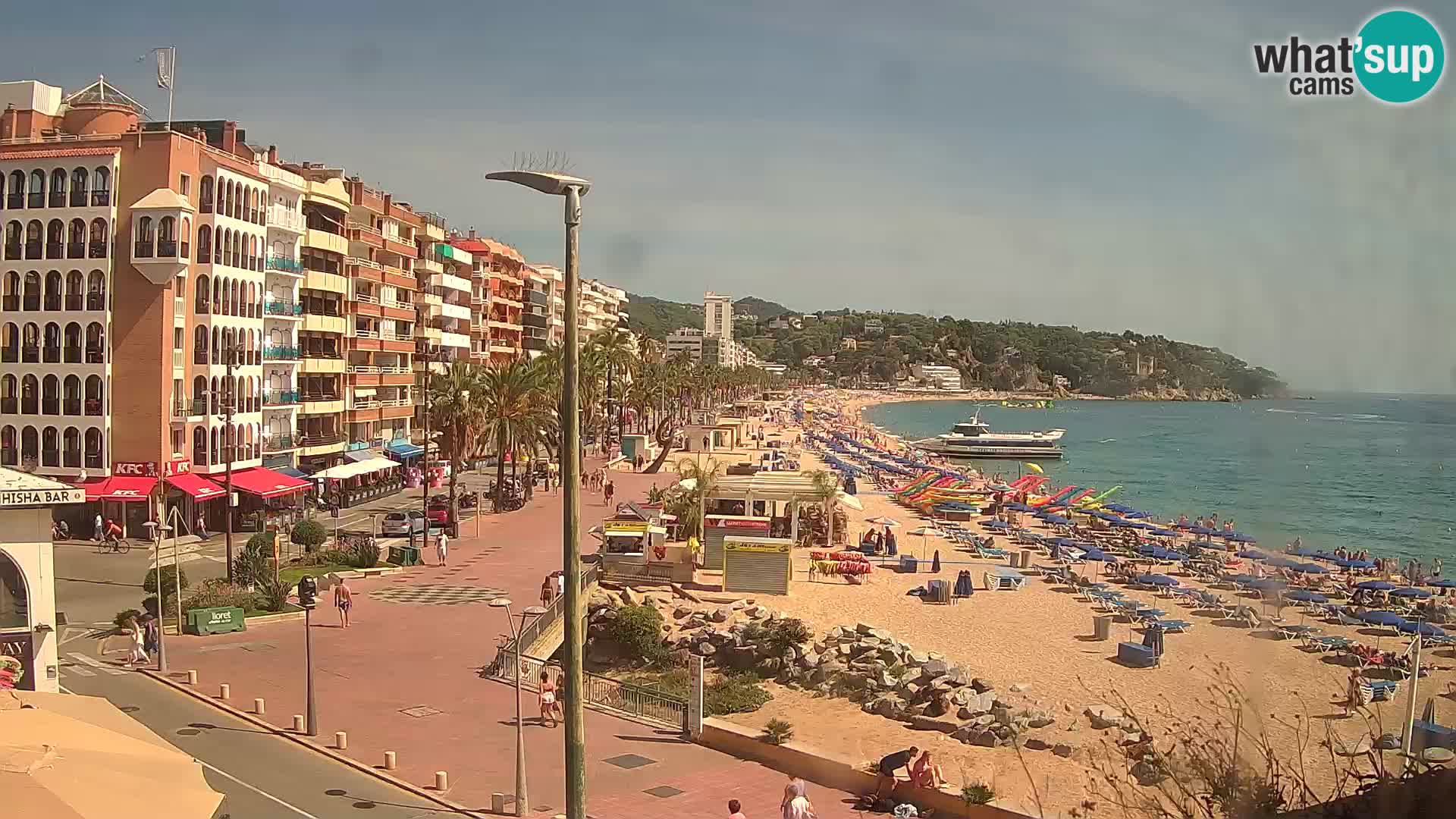 Webcam Lloret de Mar – the main beach – – Costa Brava – Spain