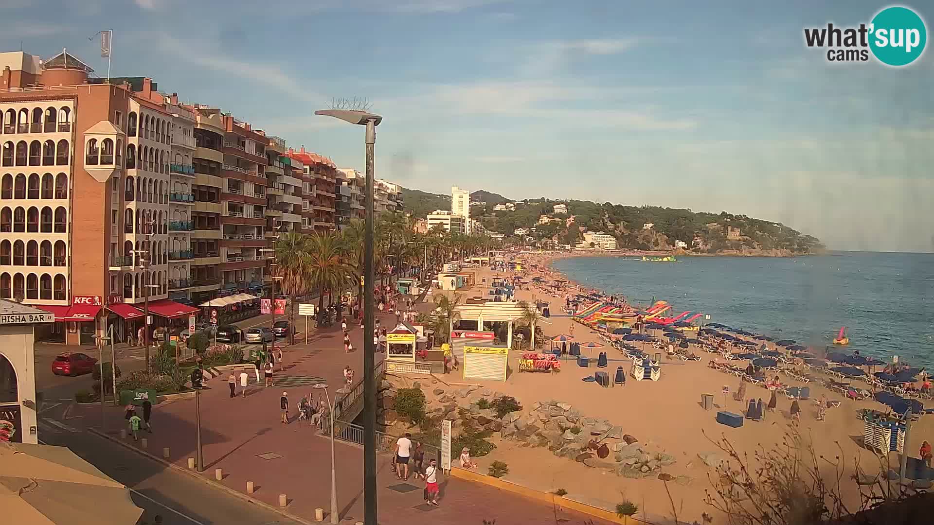 Webcam Lloret de Mar – the main beach – – Costa Brava – Spain