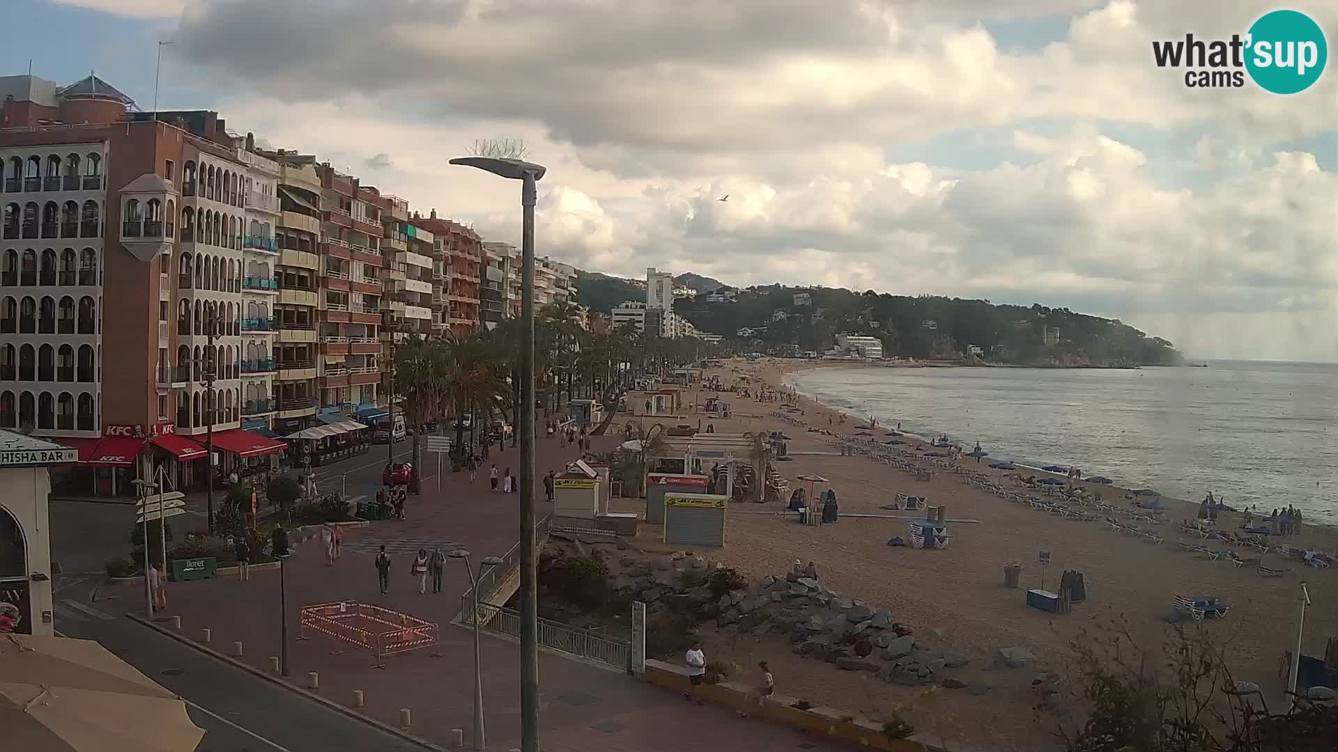 Web kamera Lloret de Mar – plaža