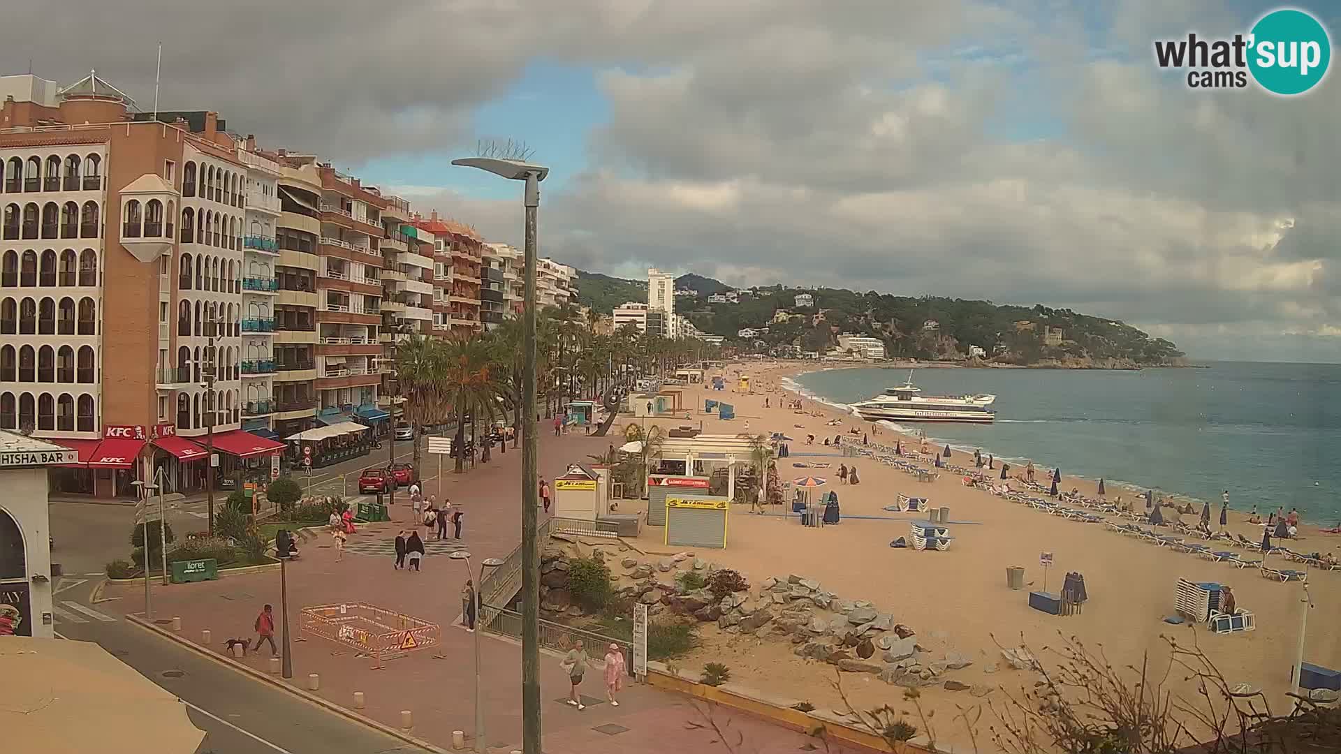 Web kamera Lloret de Mar – plaža