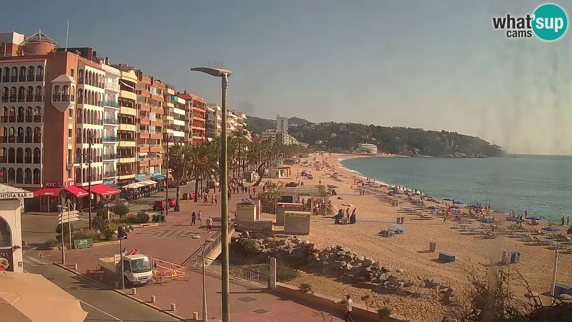Web kamera Lloret de Mar – plaža