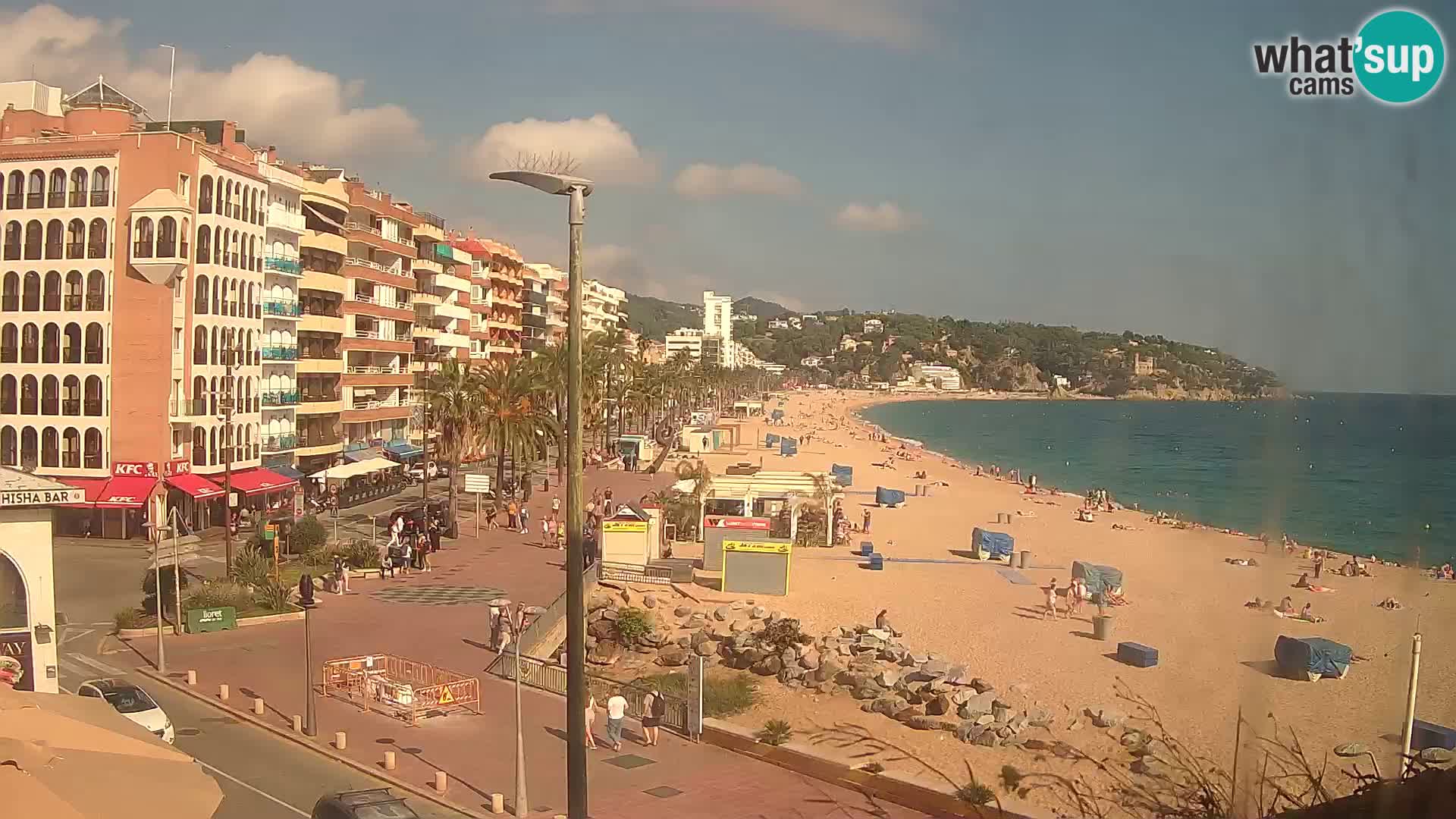 Webcam Lloret de Mar – the main beach – – Costa Brava – Spain