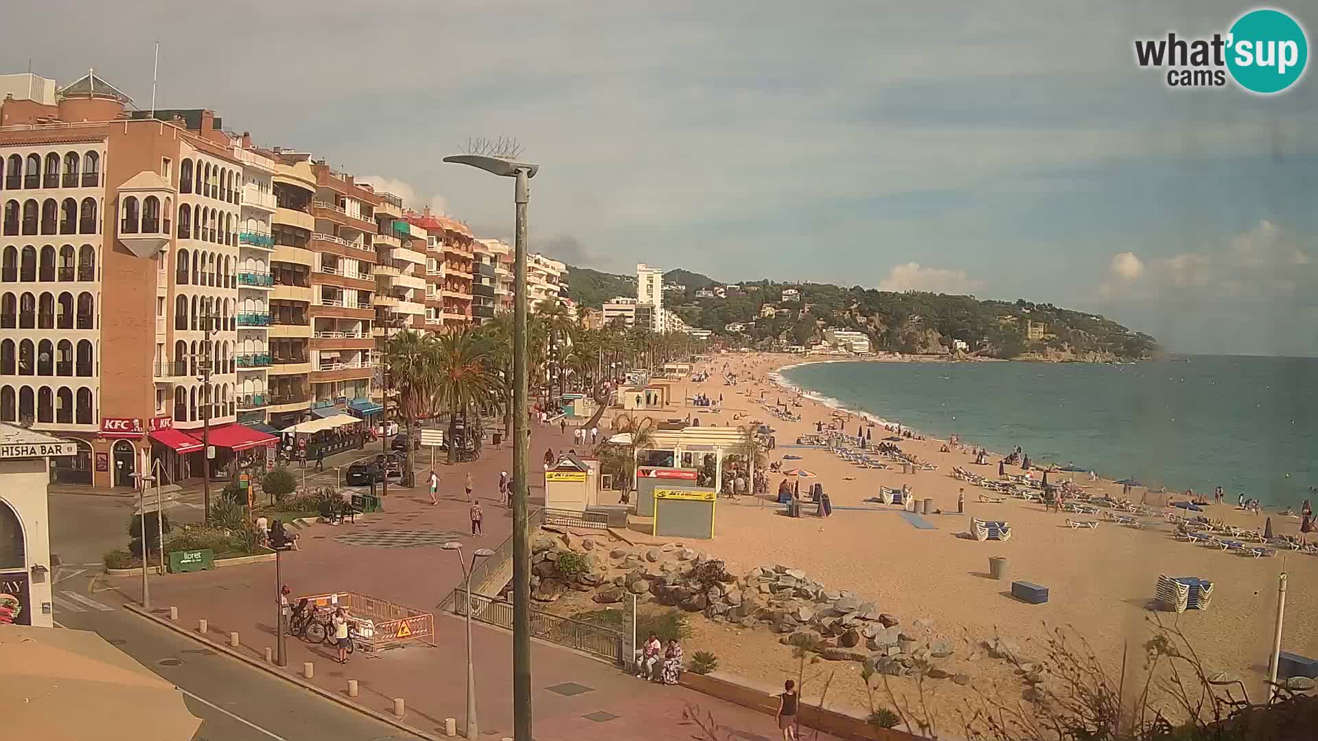 Webcam Lloret de Mar – the main beach – – Costa Brava – Spain