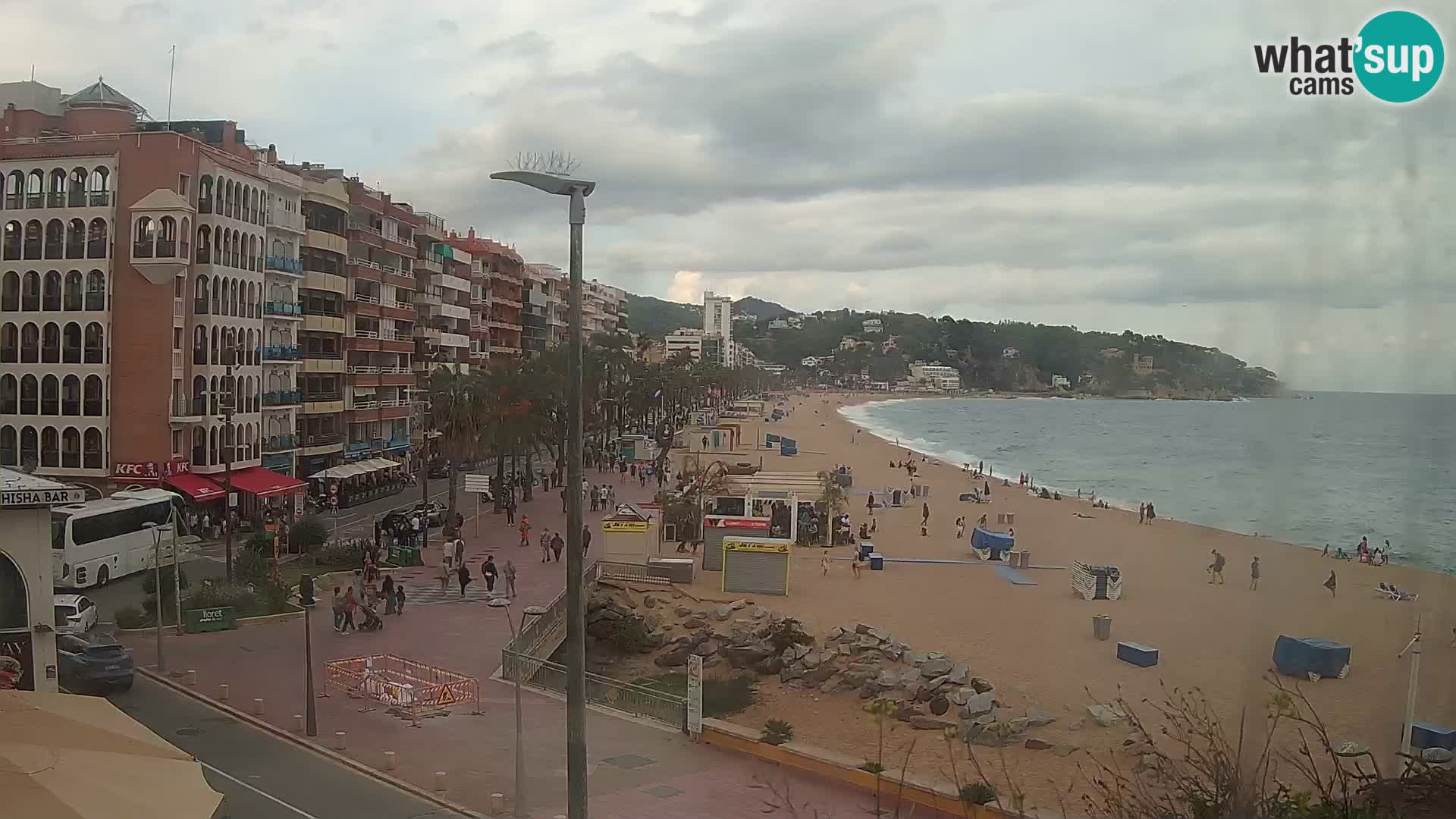 Webcam Lloret de Mar – the main beach – – Costa Brava – Spain