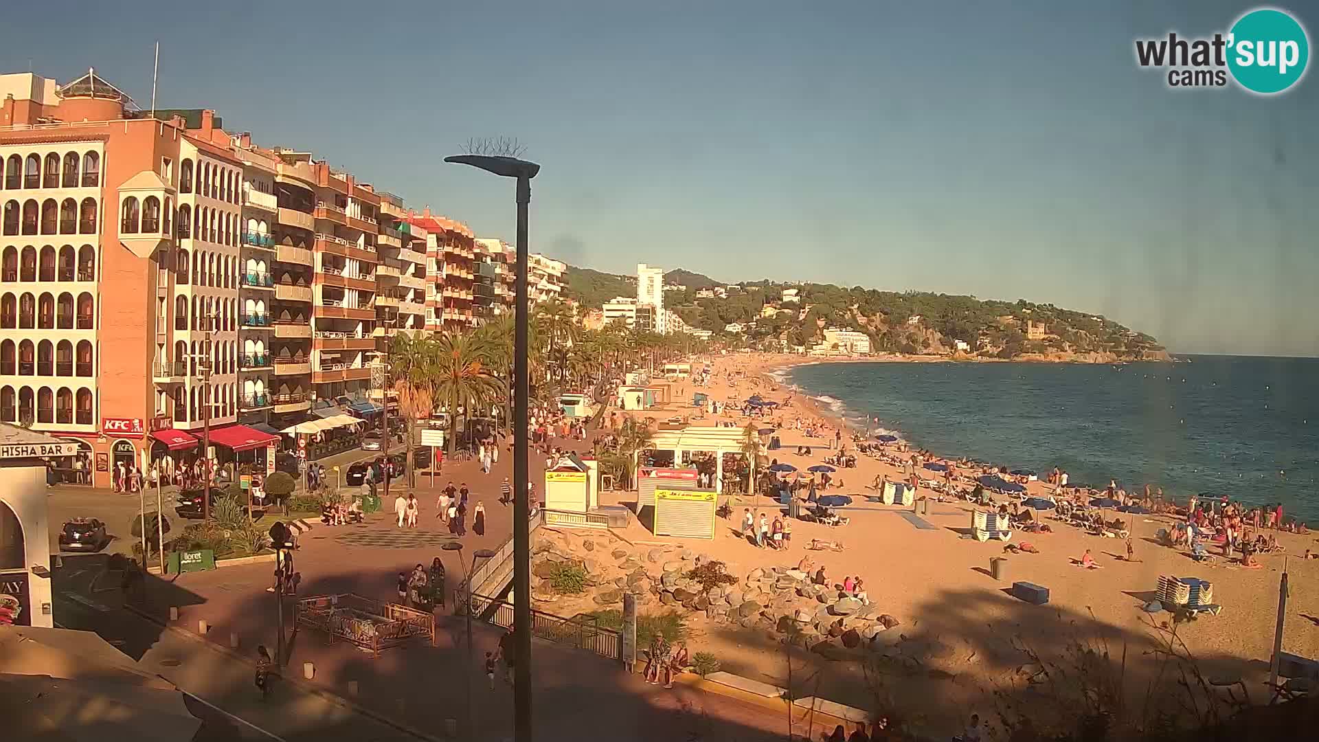Webcam Lloret de Mar – the main beach – – Costa Brava – Spain