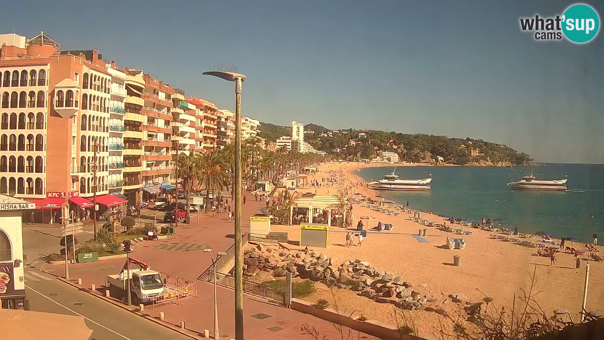 Webcam Lloret de Mar – the main beach – – Costa Brava – Spain