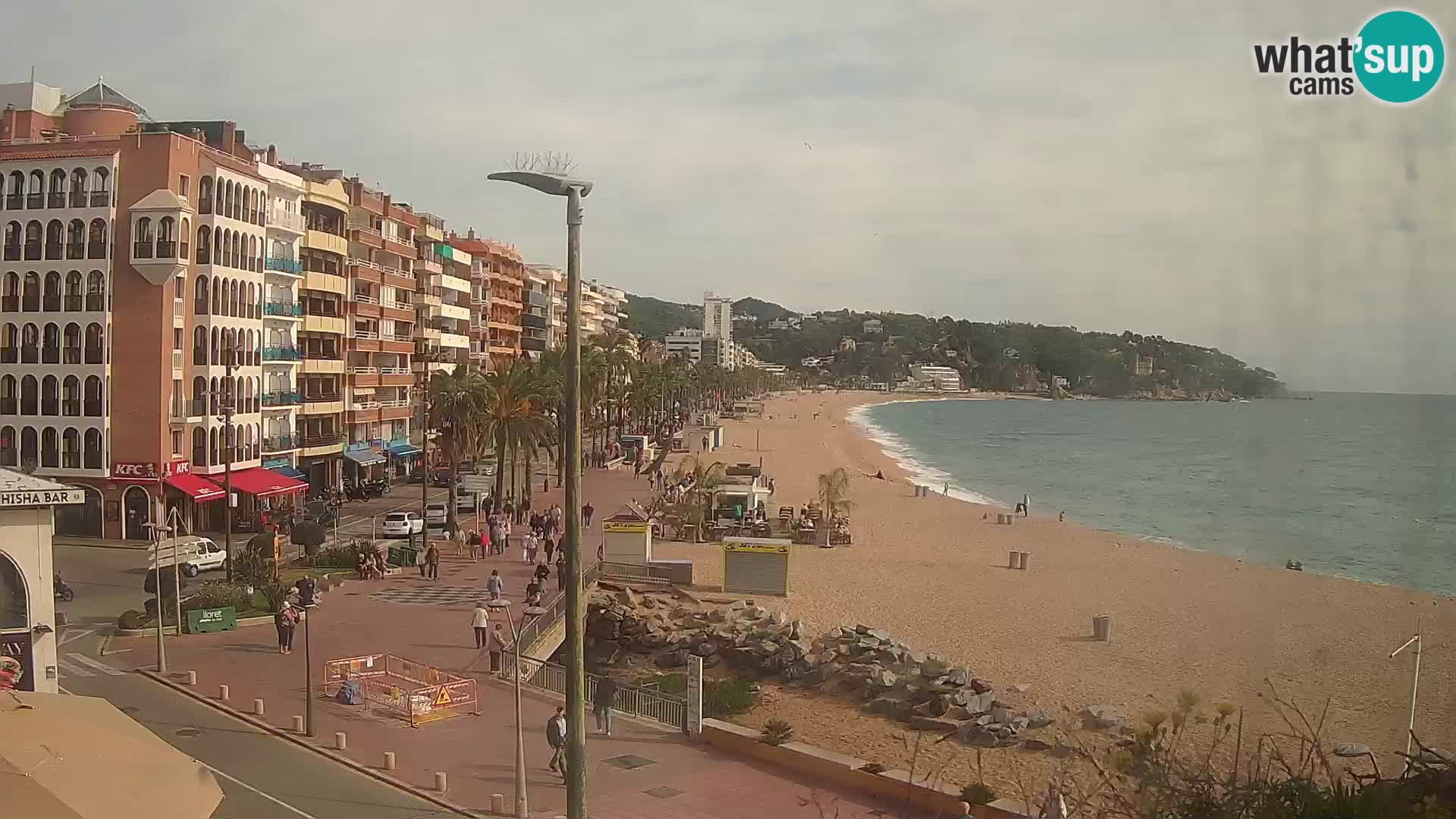 Webcam Lloret de Mar – the main beach – – Costa Brava – Spain