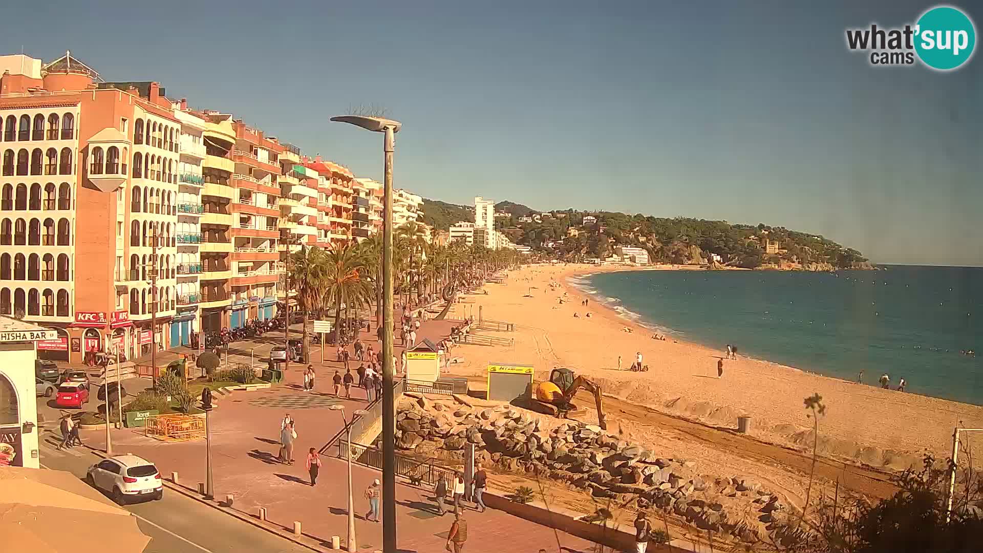 Webcam Lloret de Mar – the main beach – – Costa Brava – Spain
