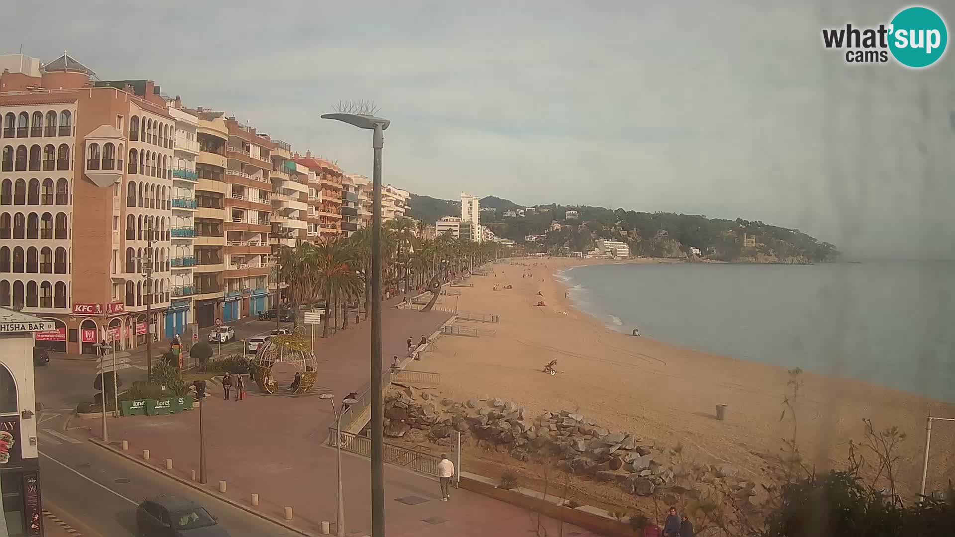 Webcam Lloret de Mar – the main beach – – Costa Brava – Spain