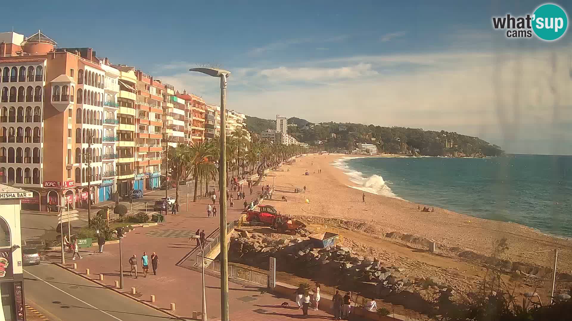 Webcam Lloret de Mar – the main beach – – Costa Brava – Spain