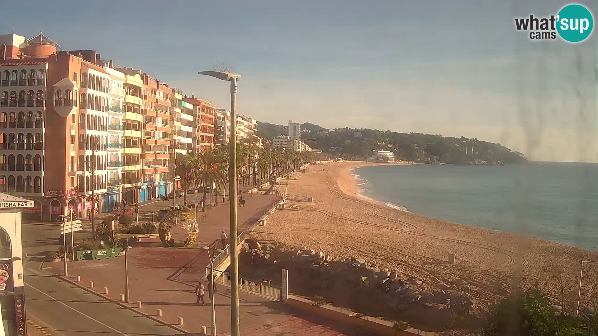 Webcam Lloret de Mar – the main beach – – Costa Brava – Spain