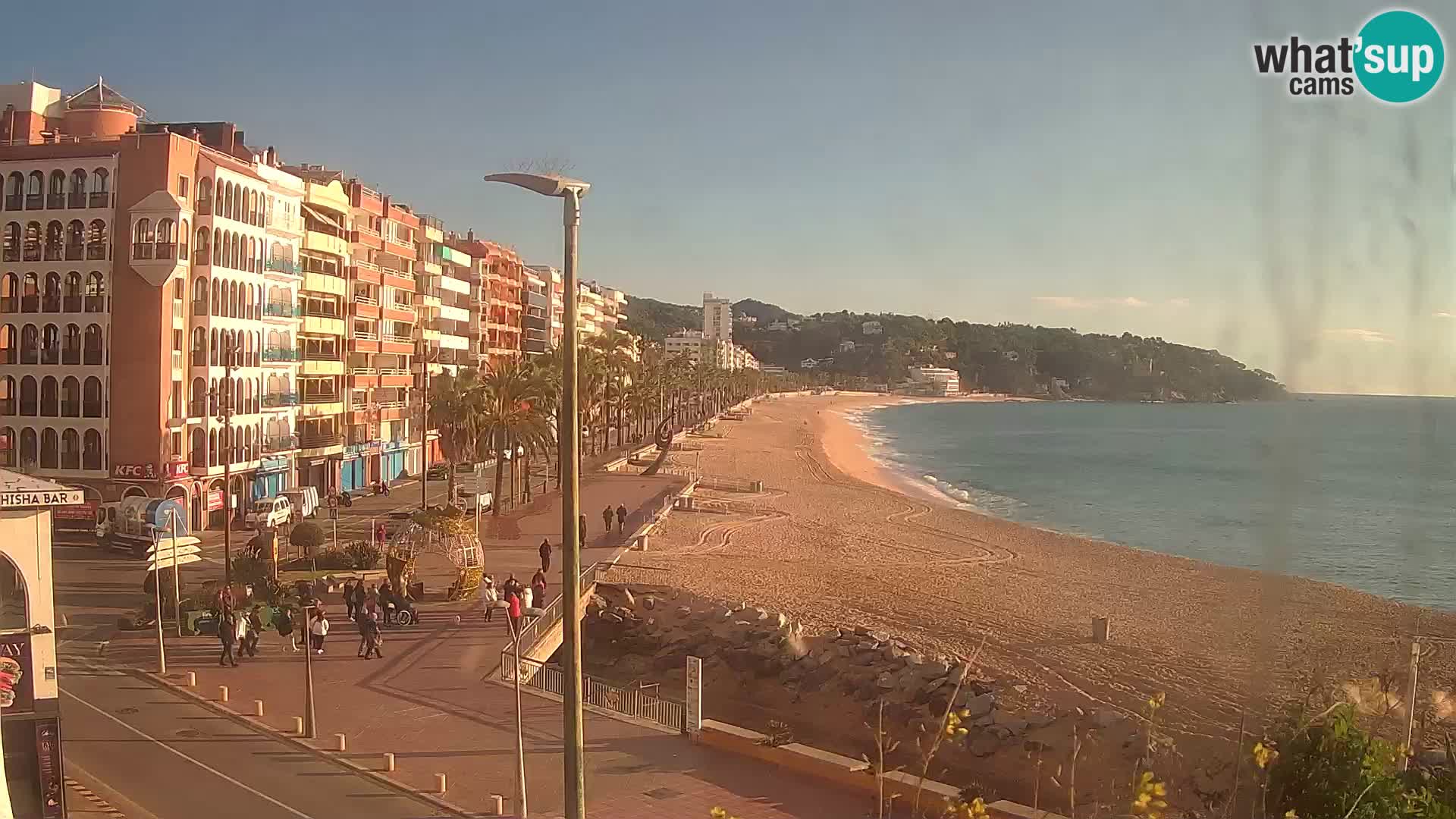Webcam Lloret de Mar – the main beach – – Costa Brava – Spain