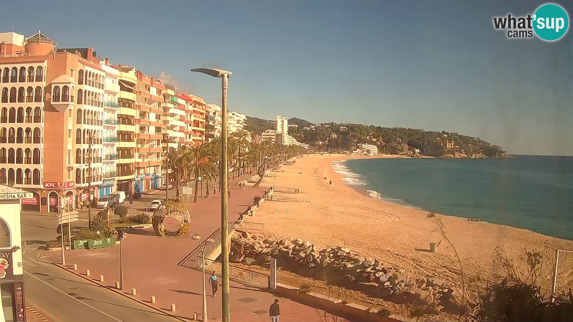 Webcam Lloret de Mar – the main beach – – Costa Brava – Spain