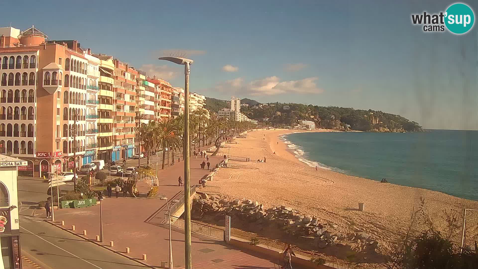 Webcam Lloret de Mar – the main beach – – Costa Brava – Spain