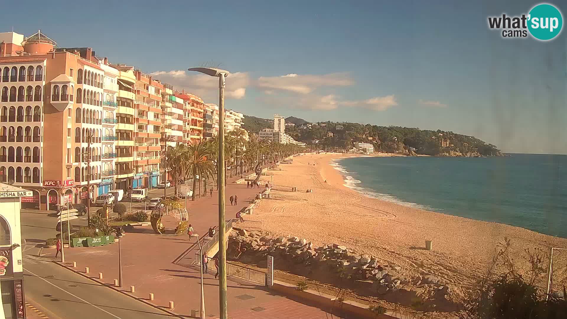 Webcam Lloret de Mar – the main beach – – Costa Brava – Spain