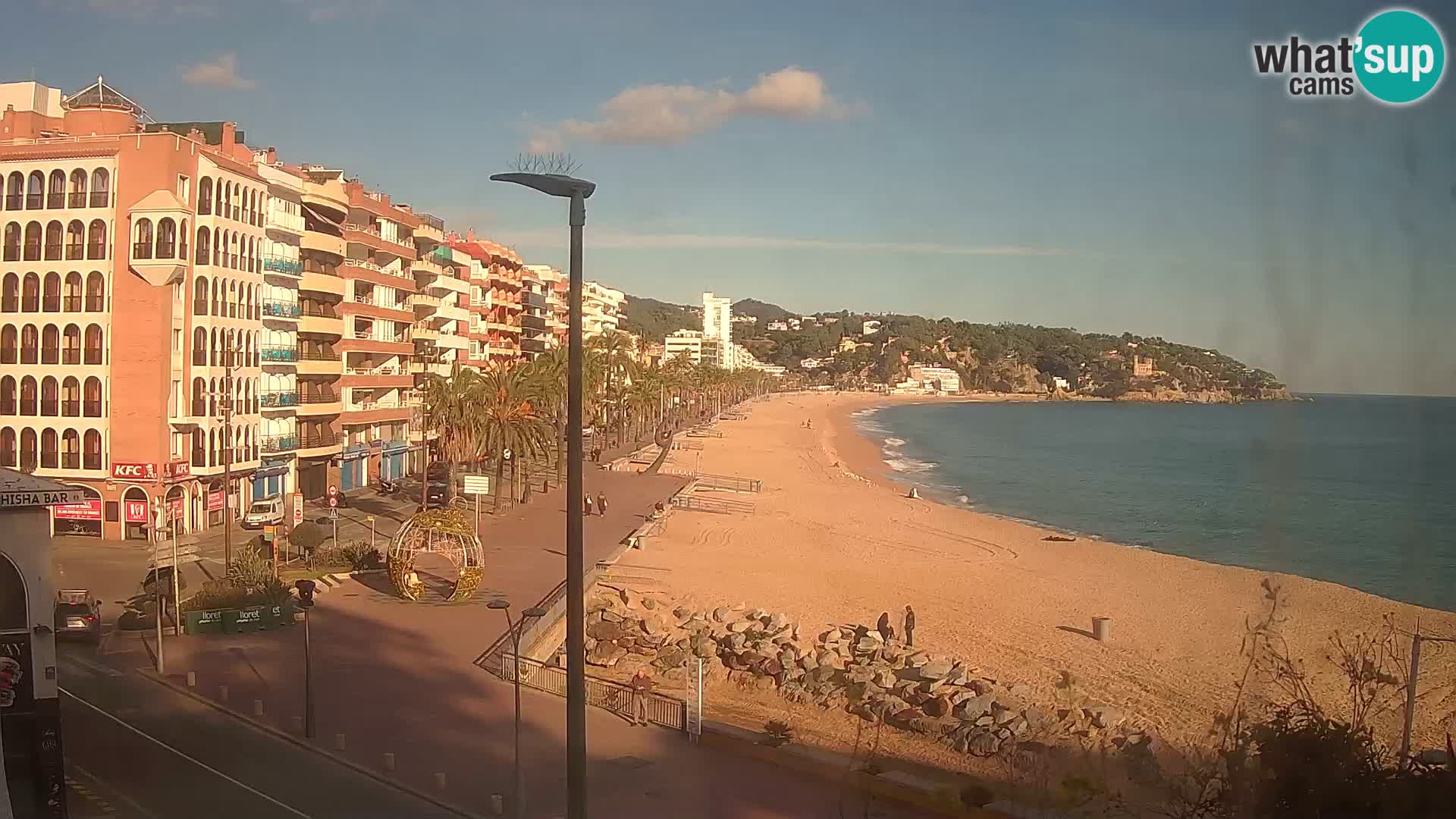 Webcam Lloret de Mar – the main beach – – Costa Brava – Spain