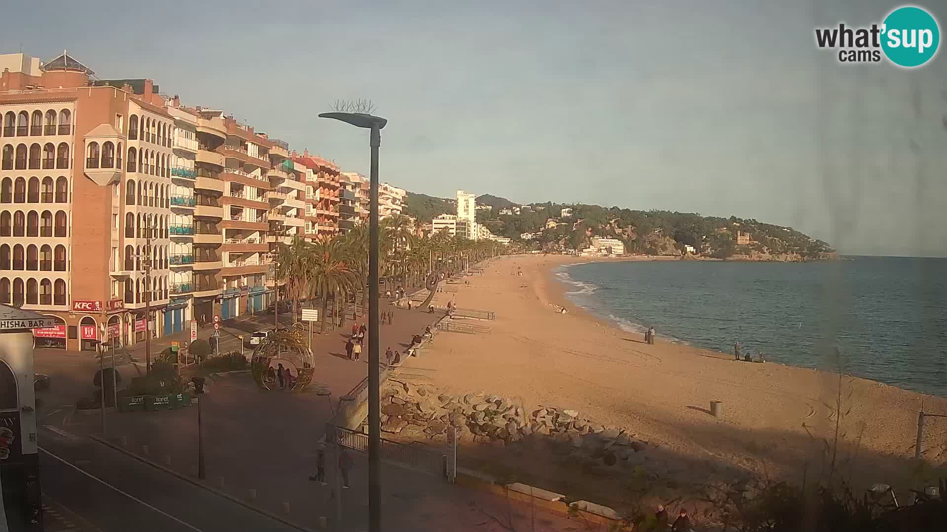 Webcam Lloret de Mar – the main beach – – Costa Brava – Spain