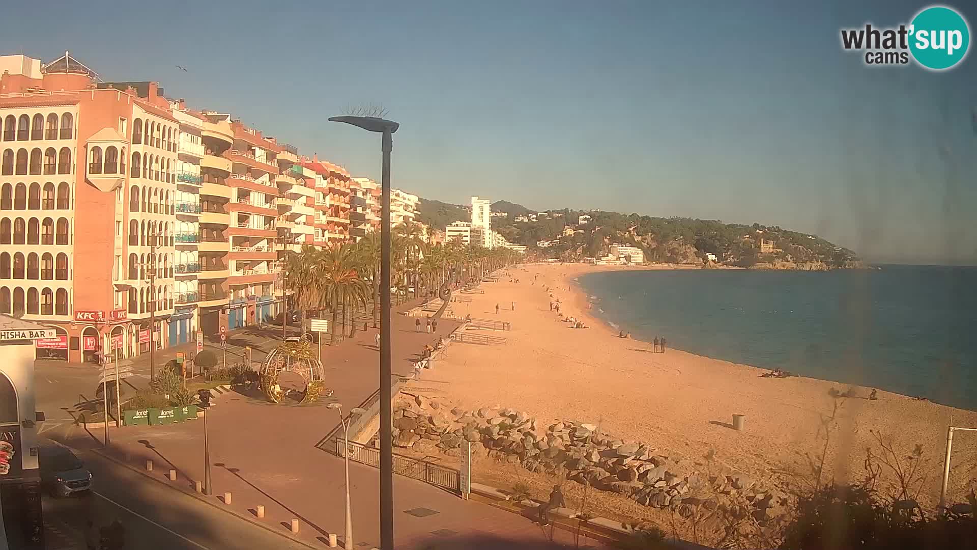 Web kamera Lloret de Mar – plaža