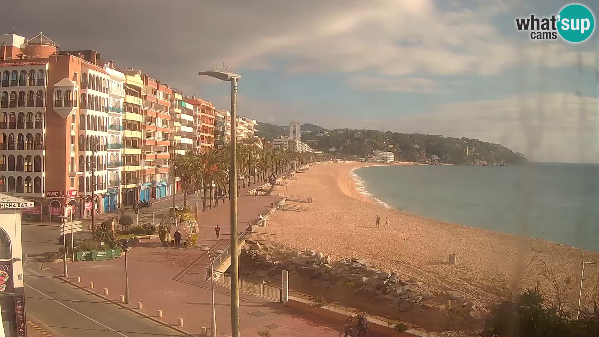 Webcam Lloret de Mar – the main beach – – Costa Brava – Spain