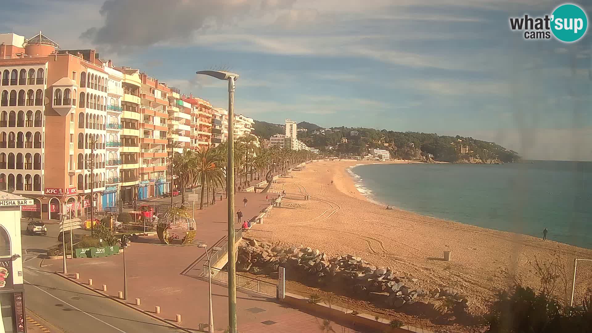 Webcam Lloret de Mar – the main beach – – Costa Brava – Spain