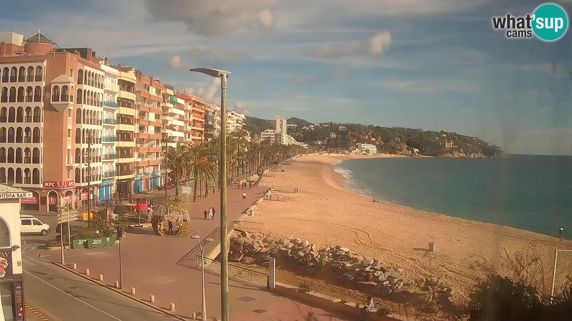Webcam Lloret de Mar – the main beach – – Costa Brava – Spain