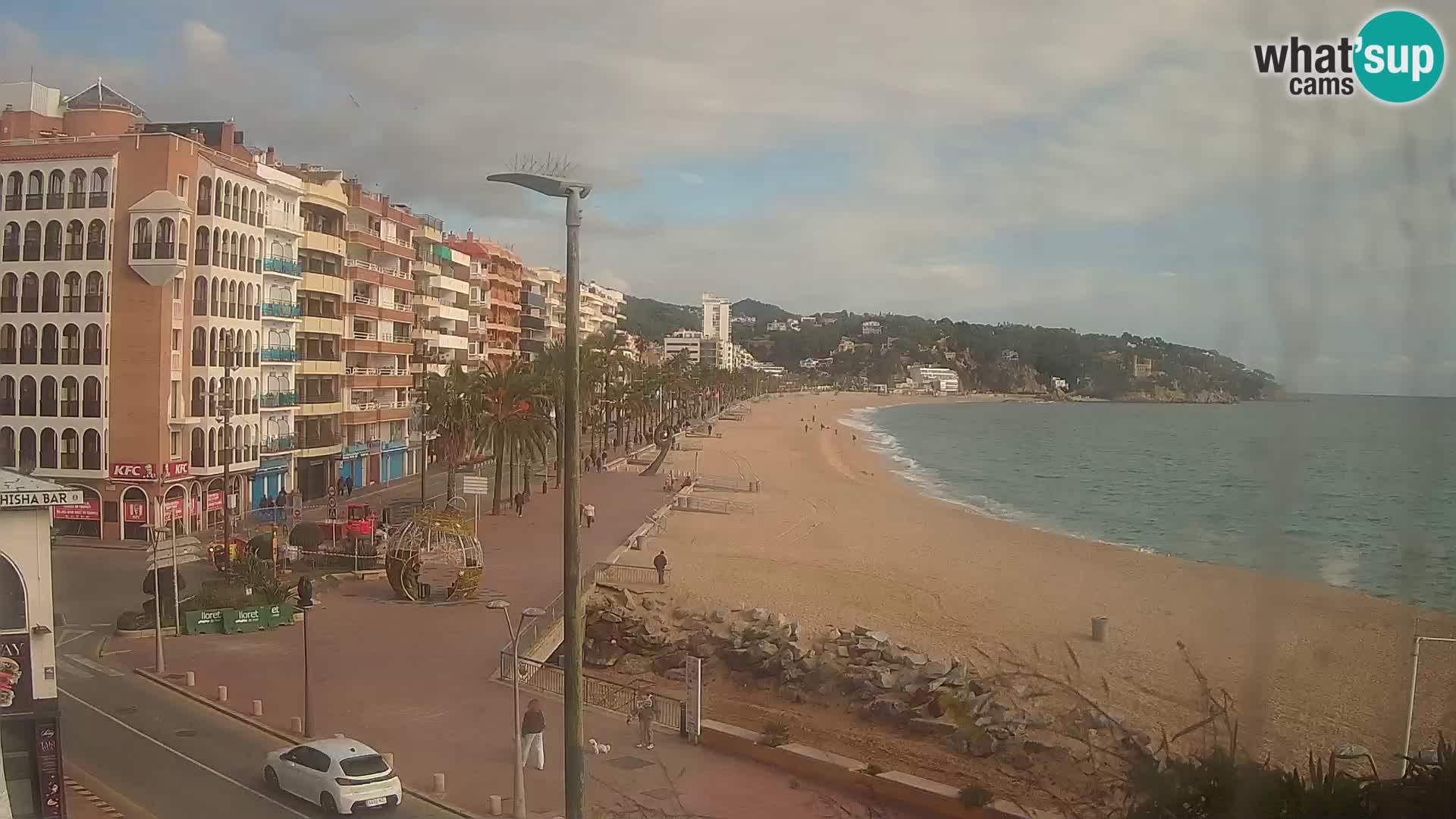 Webcam Lloret de Mar – the main beach – – Costa Brava – Spain