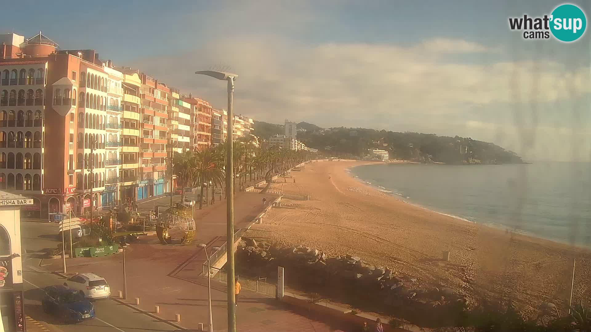 Webcam Lloret de Mar – the main beach – – Costa Brava – Spain