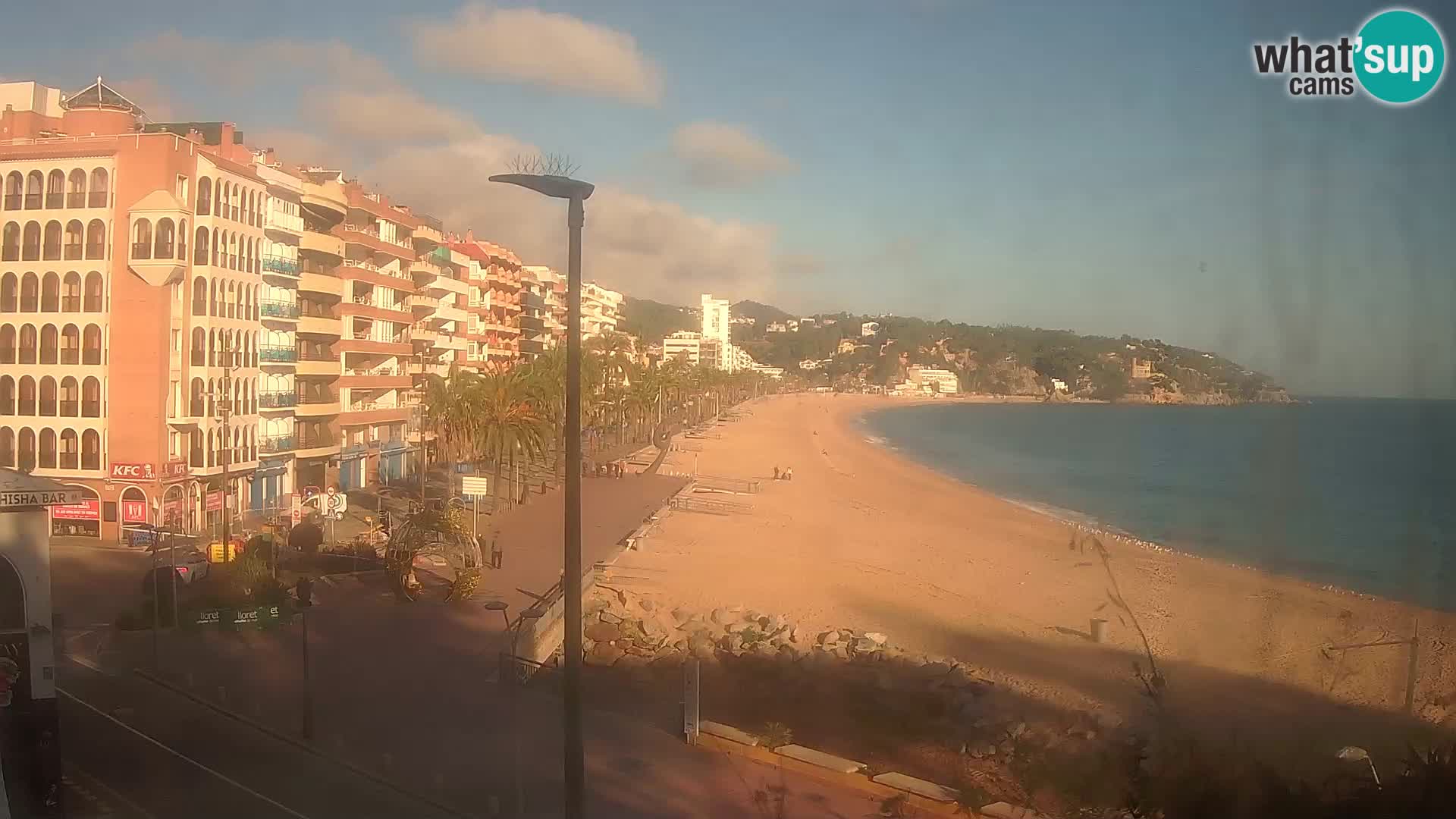 Webcam Lloret de Mar – the main beach – – Costa Brava – Spain