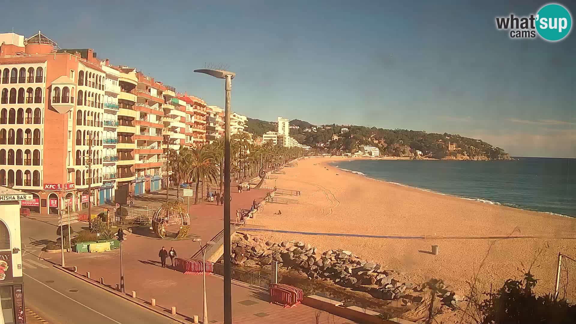 Webcam Lloret de Mar – the main beach – – Costa Brava – Spain