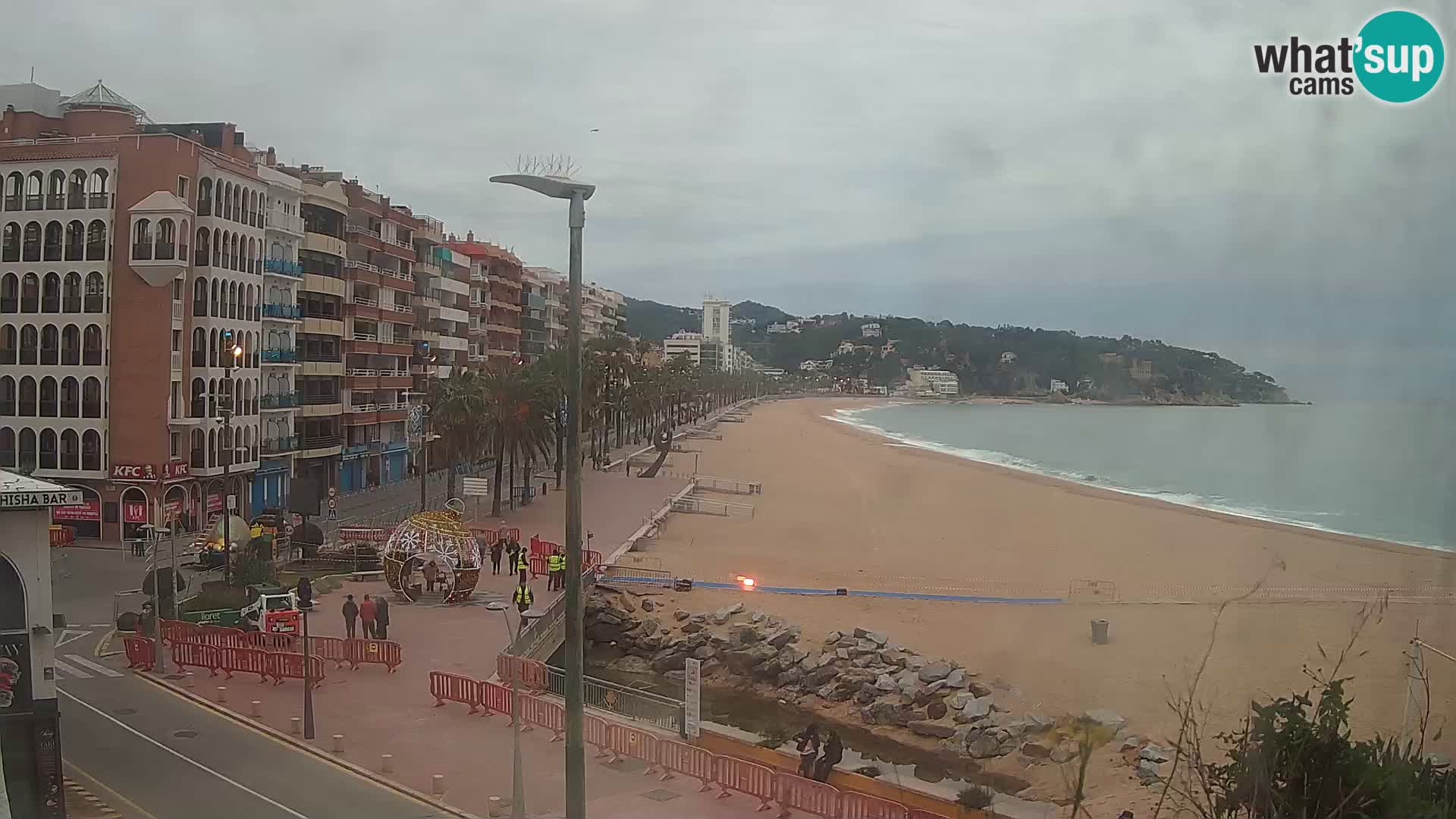 Webcam Lloret de Mar – the main beach – – Costa Brava – Spain
