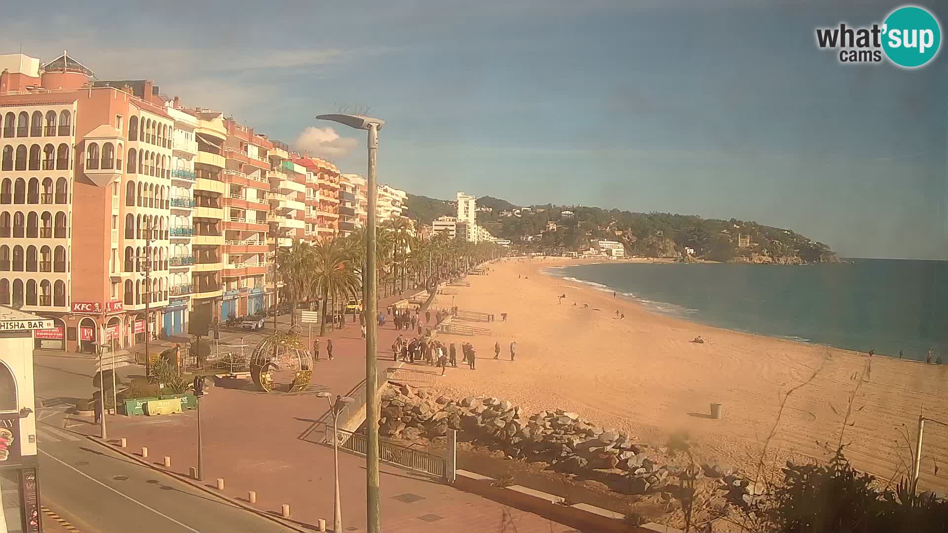 Web kamera Lloret de Mar – plaža
