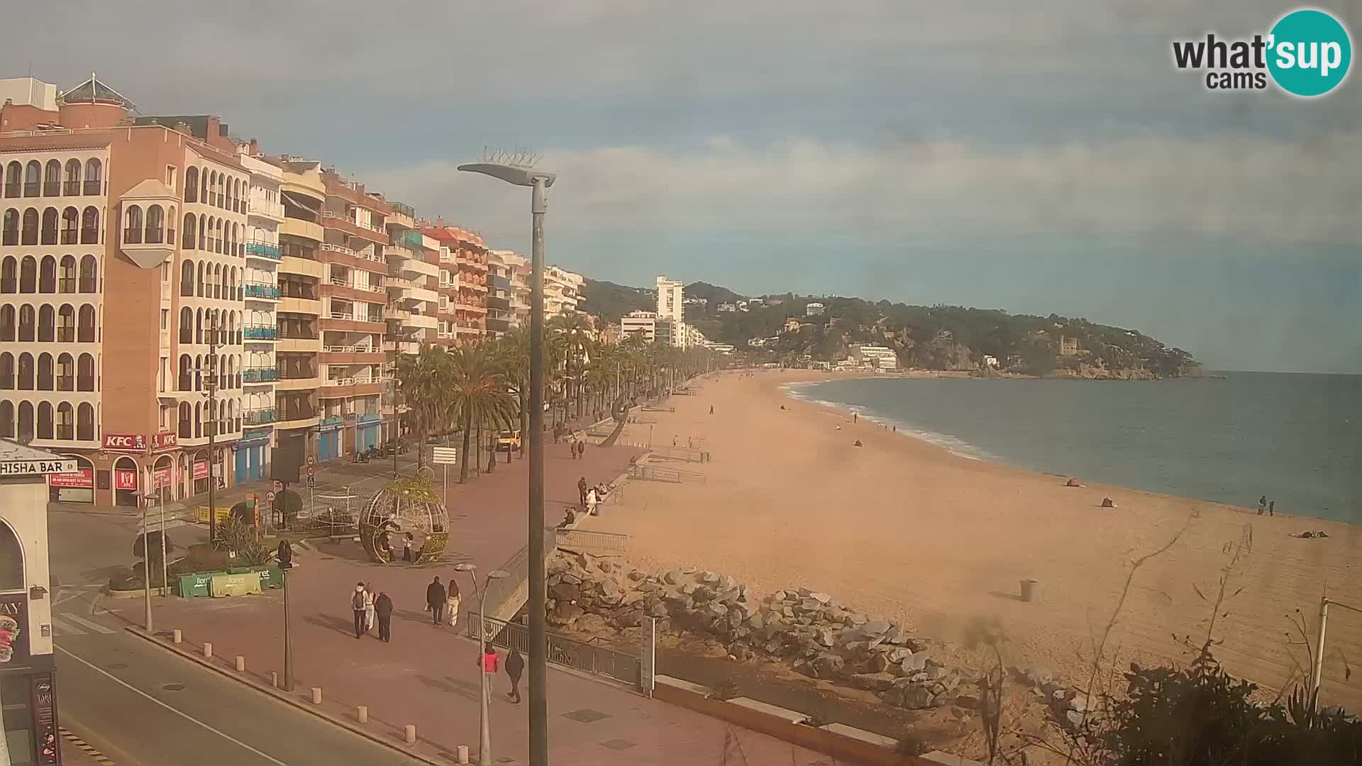 Webcam Lloret de Mar – the main beach – – Costa Brava – Spain