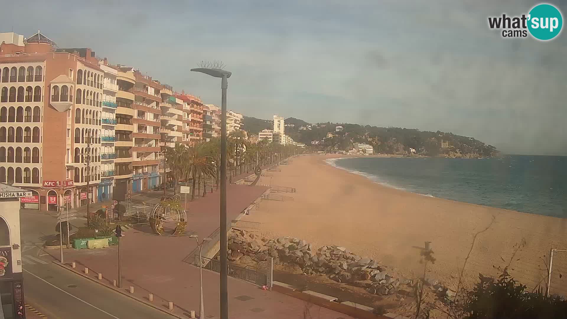 Webcam Lloret de Mar – the main beach – – Costa Brava – Spain