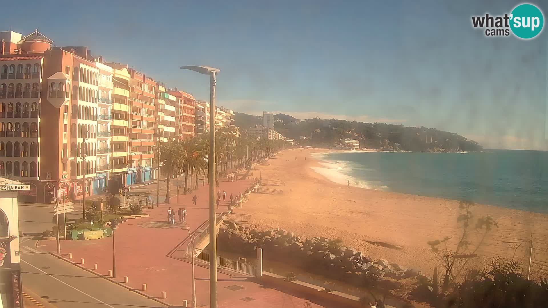 Webcam Lloret de Mar – the main beach – – Costa Brava – Spain