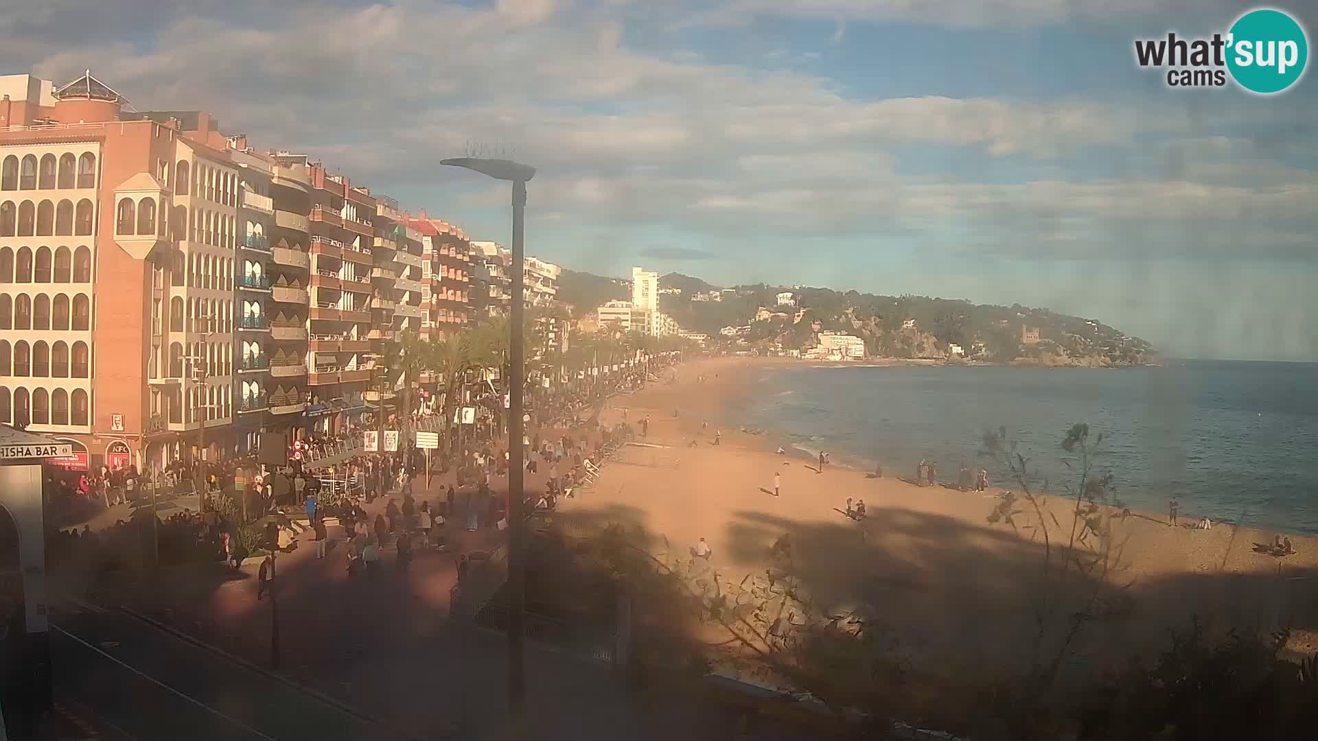 Webcam Lloret de Mar – the main beach – – Costa Brava – Spain