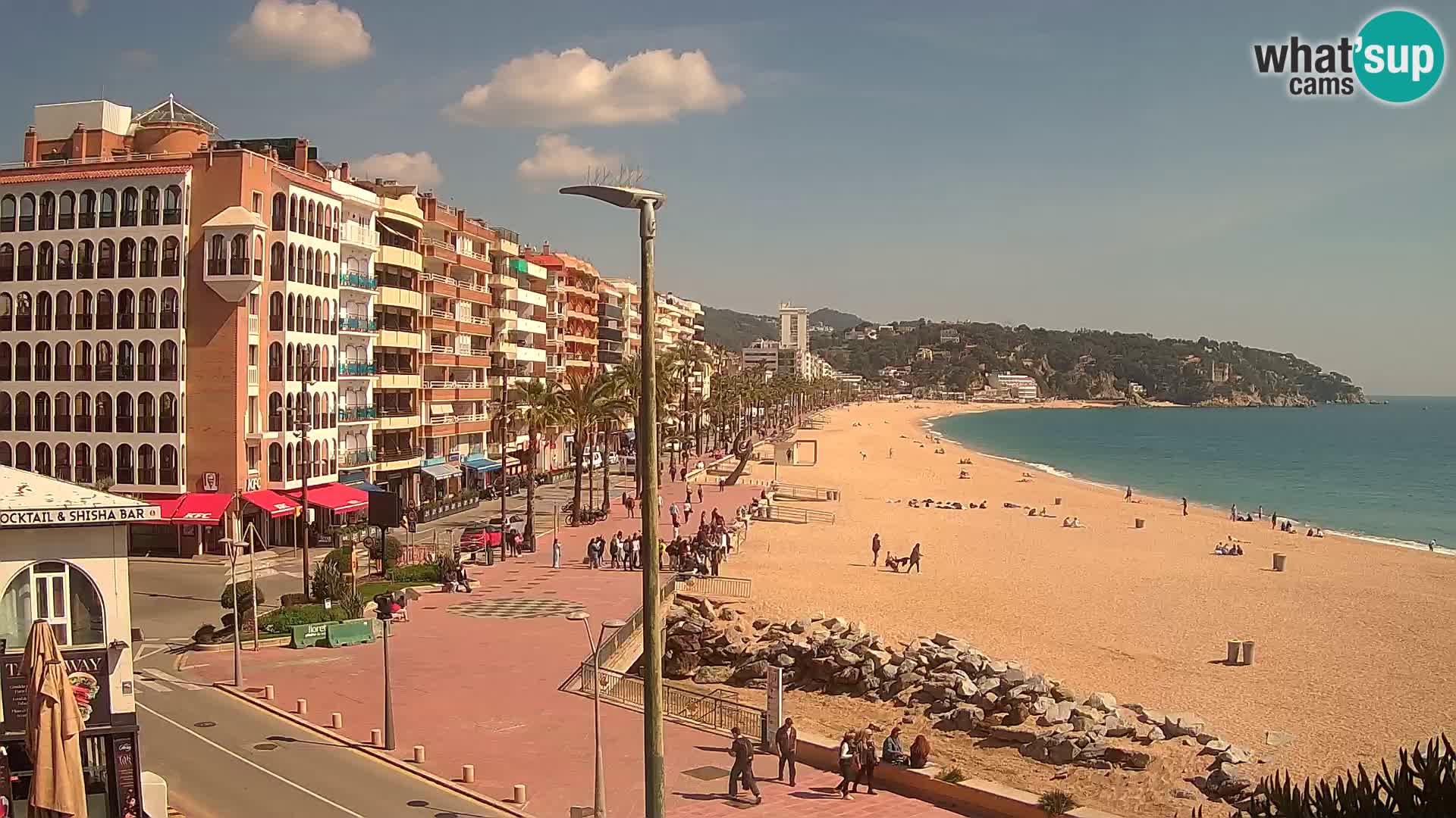 Webcam Lloret de Mar – the main beach – – Costa Brava – Spain